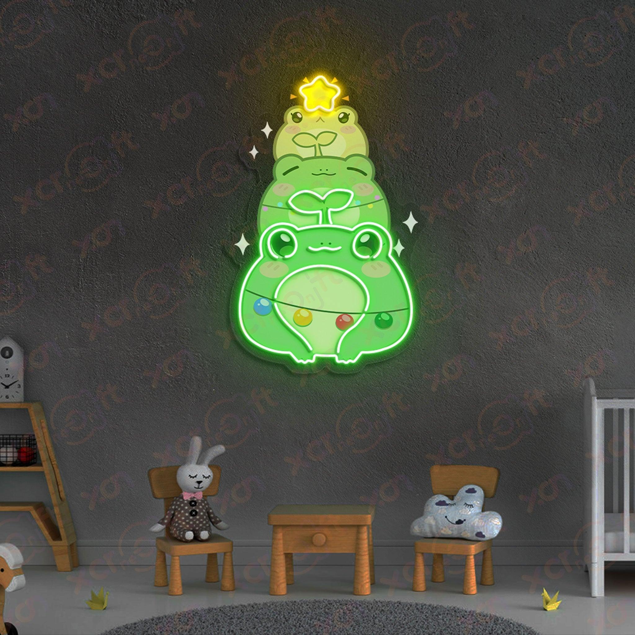 Christmas Frog Durable Neon Light Decor Wall - XCraft Neon