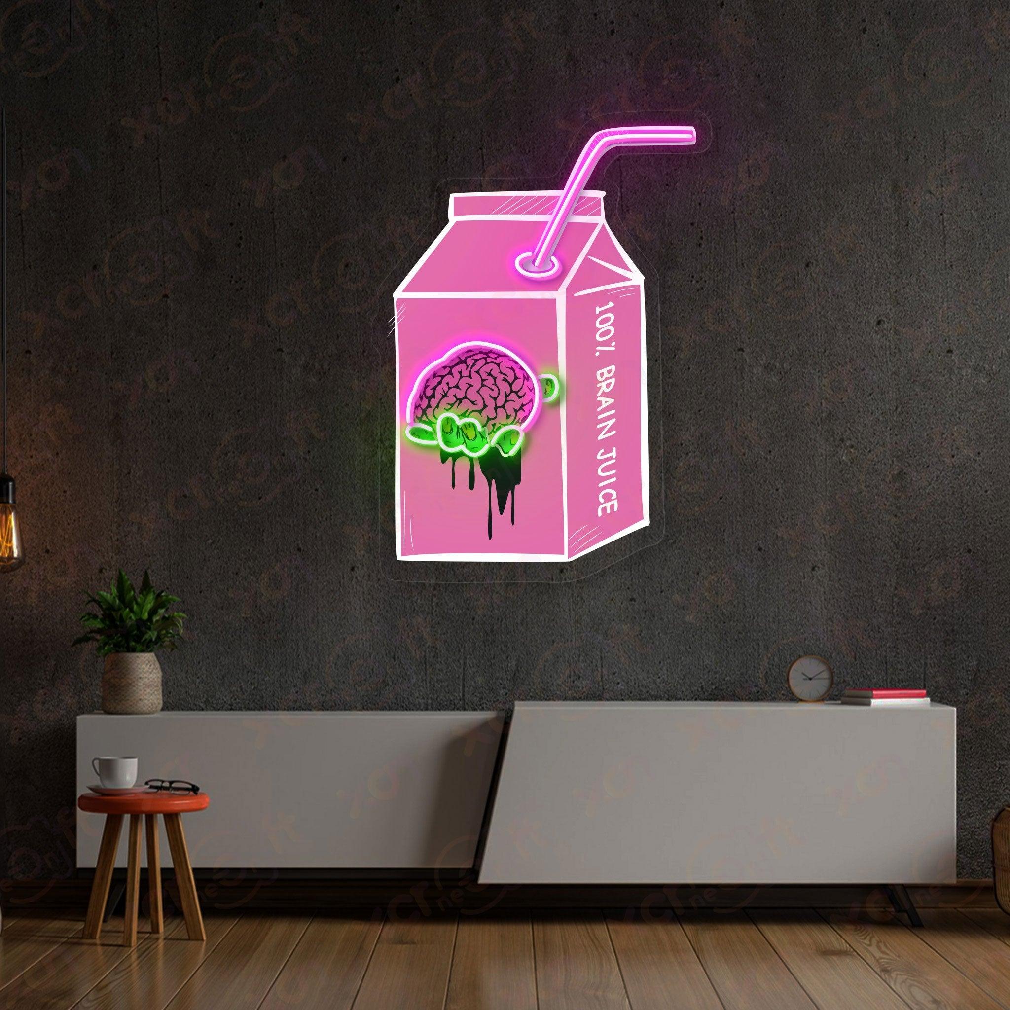 "Brain Juice" Halloween  Neon Signs Decoration