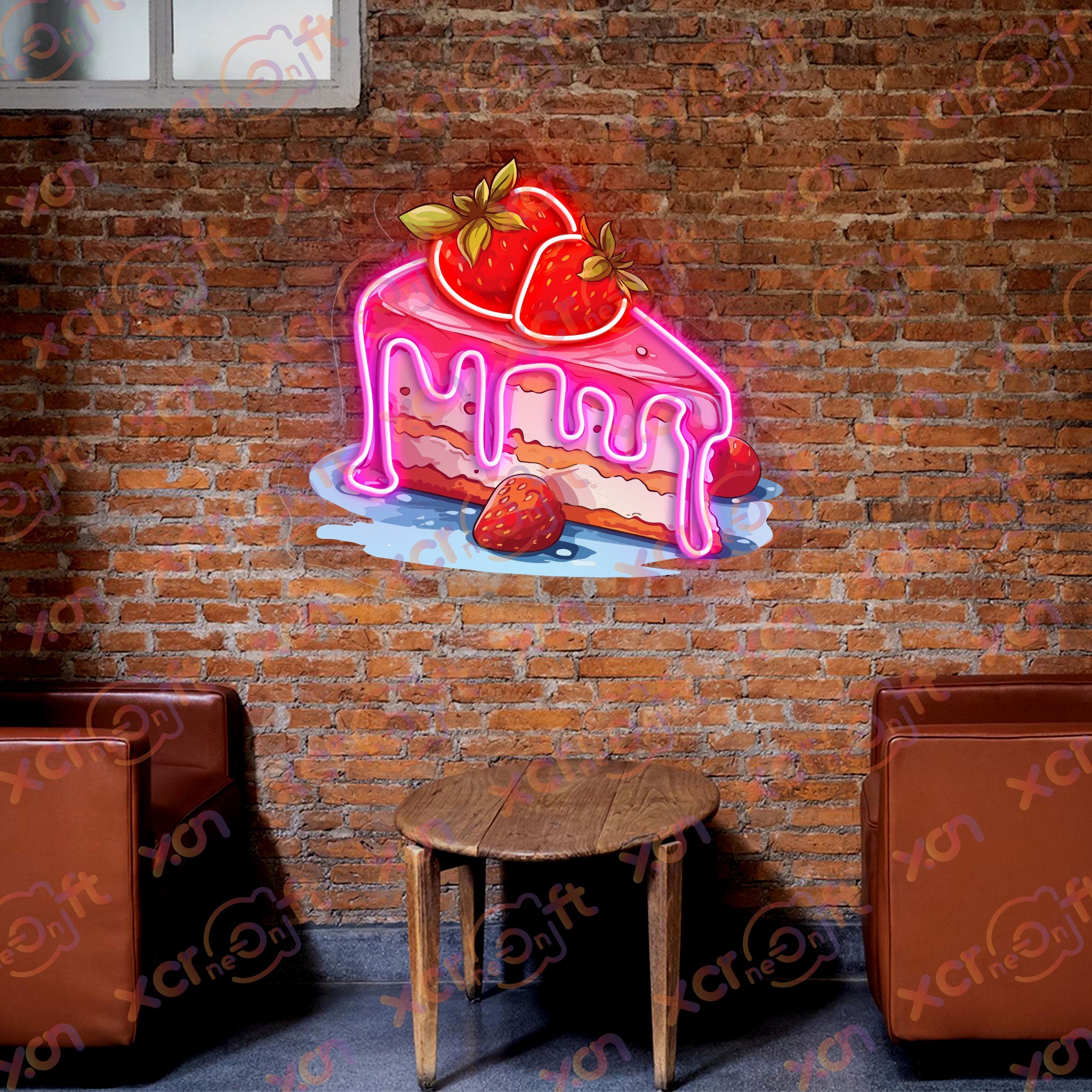 Sweet Cake for Kids Room Neon Wall Art