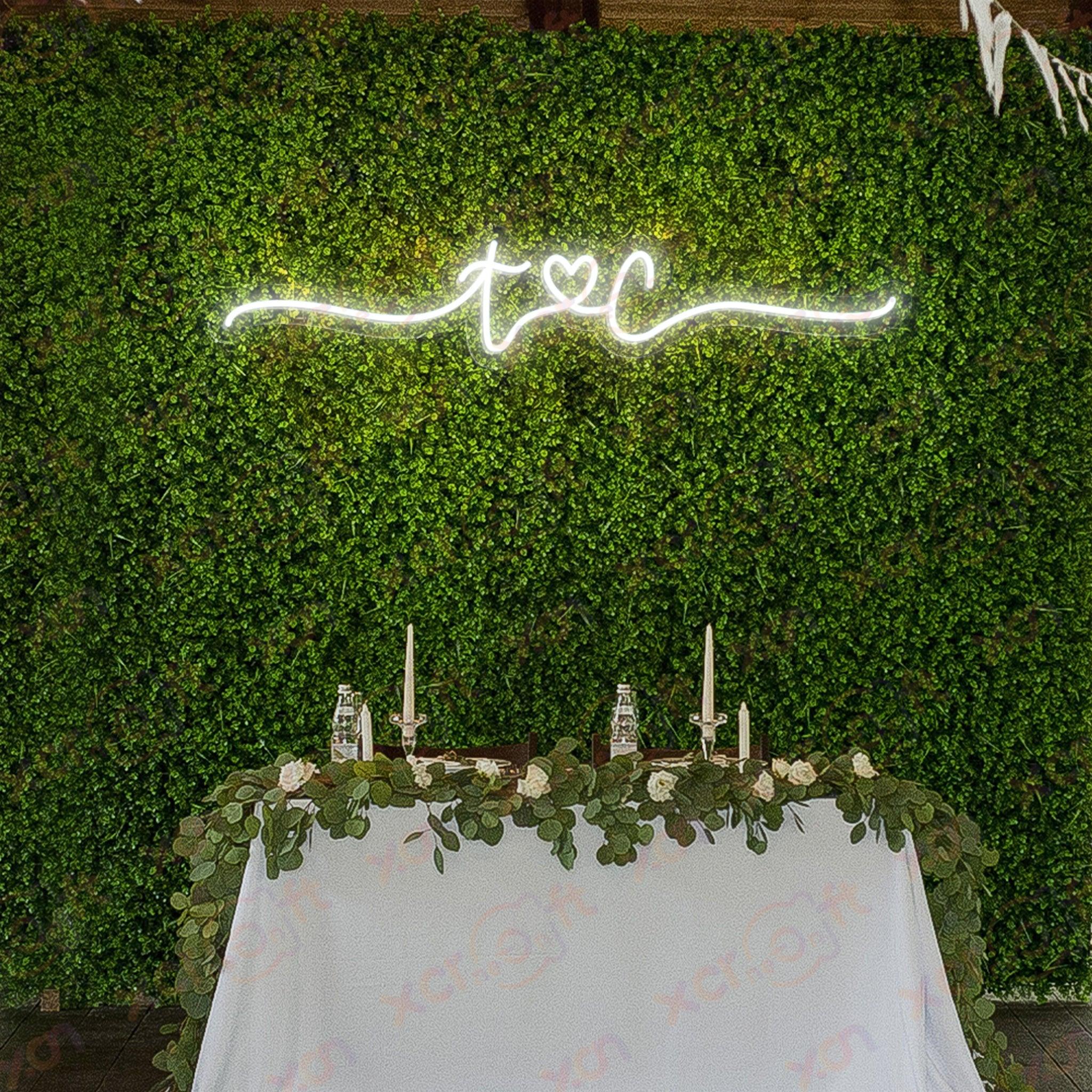 Couple Letter LED Neon Sign Wedding Decor