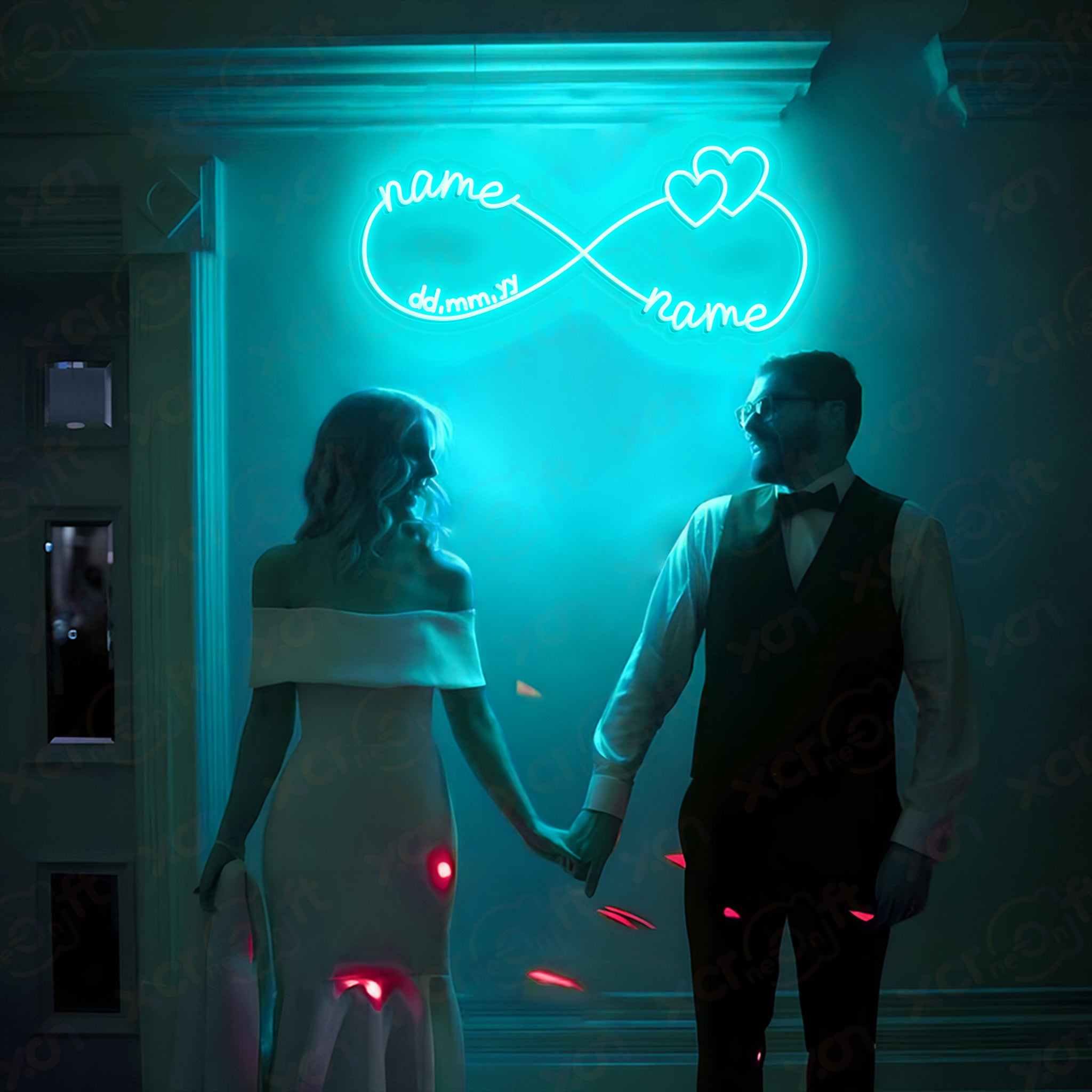 Couple Name & Date LED Neon Sign