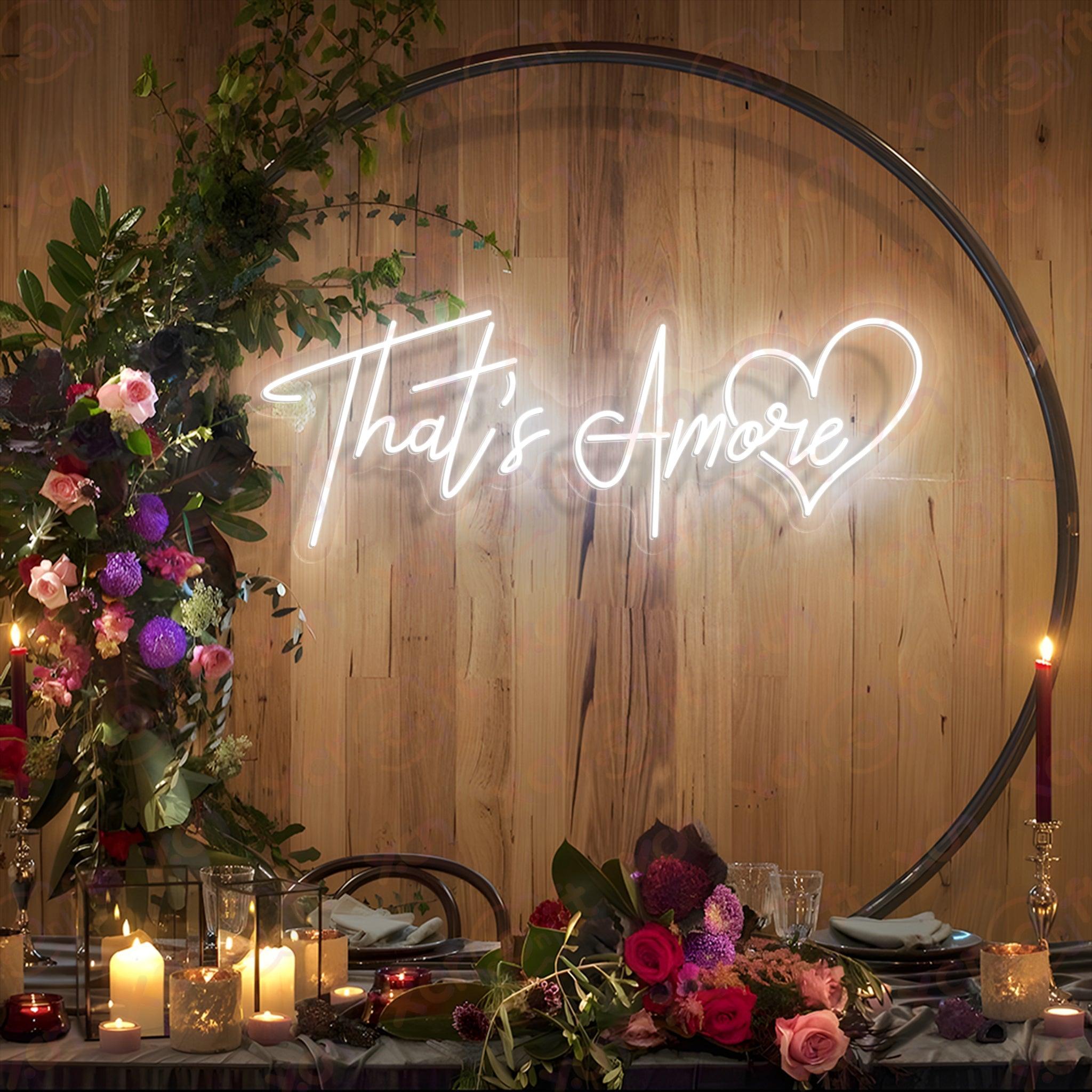 That's Amore LED Neon Sign Wedding Decor