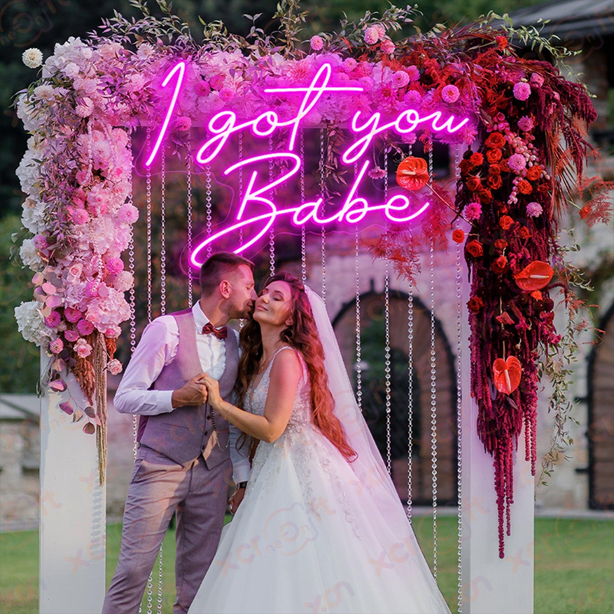 I Got You Babe LED Neon Sign Wedding Decor