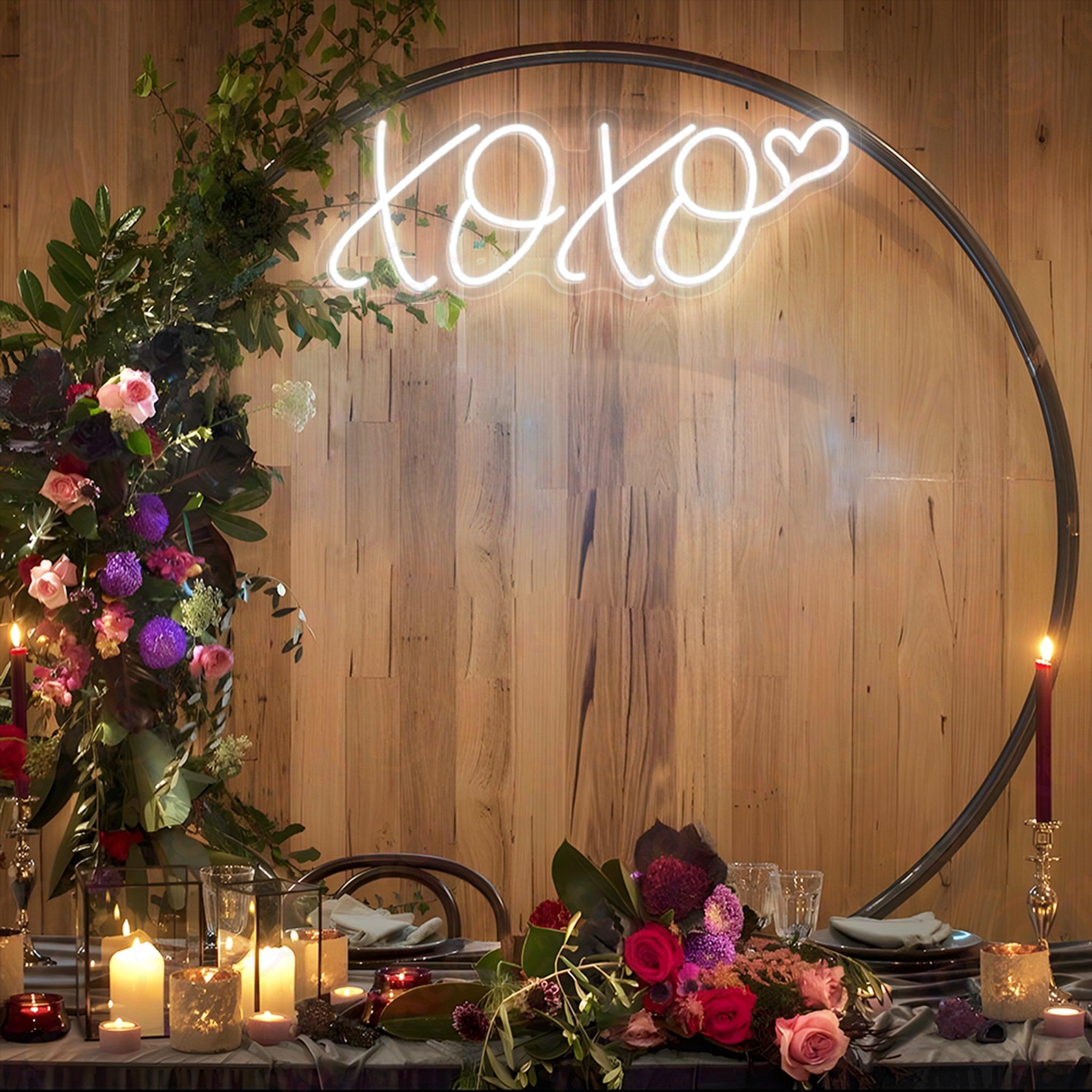 Xo Xo LED Neon Sign Wedding Decor