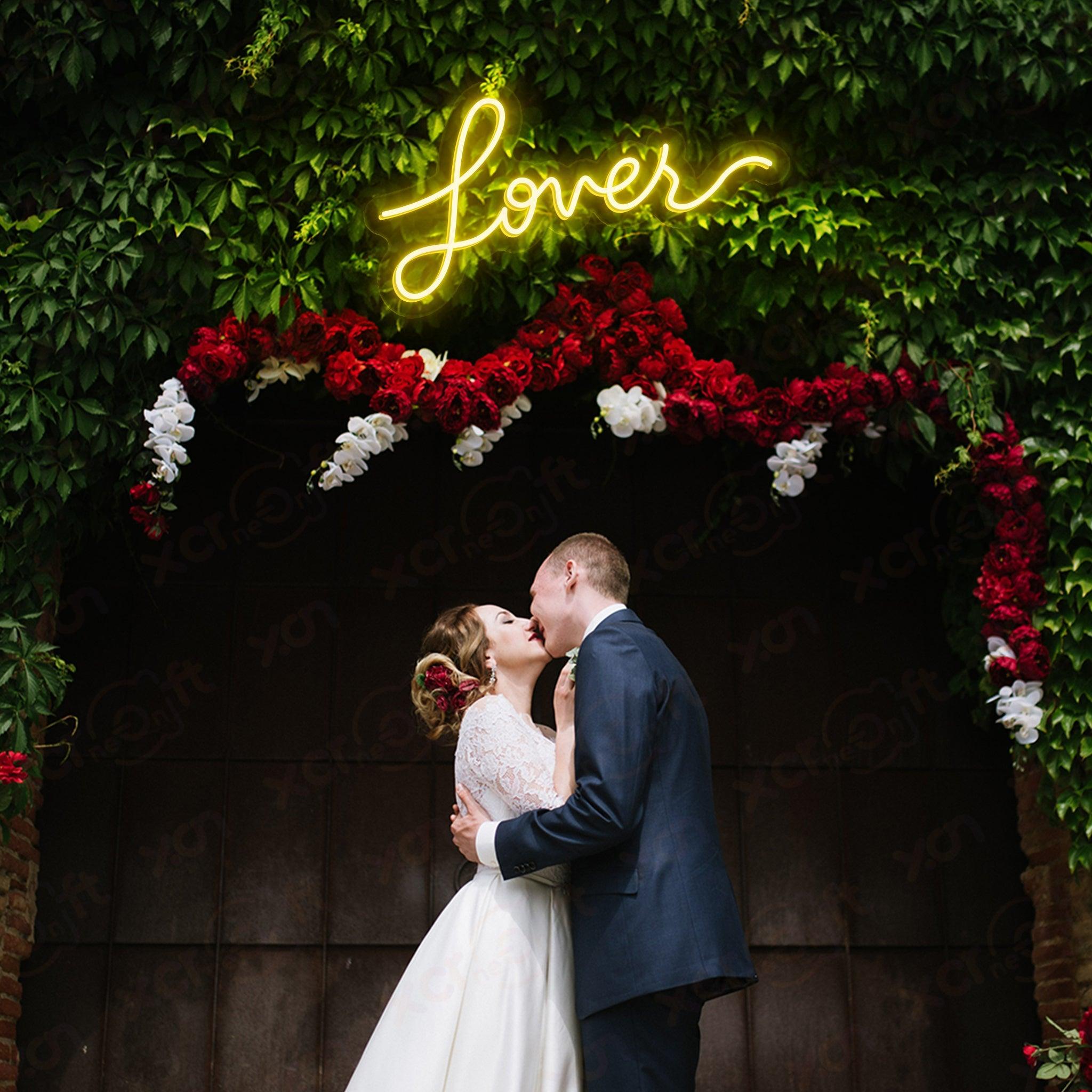 Lover LED Neon Sign Wedding Decor