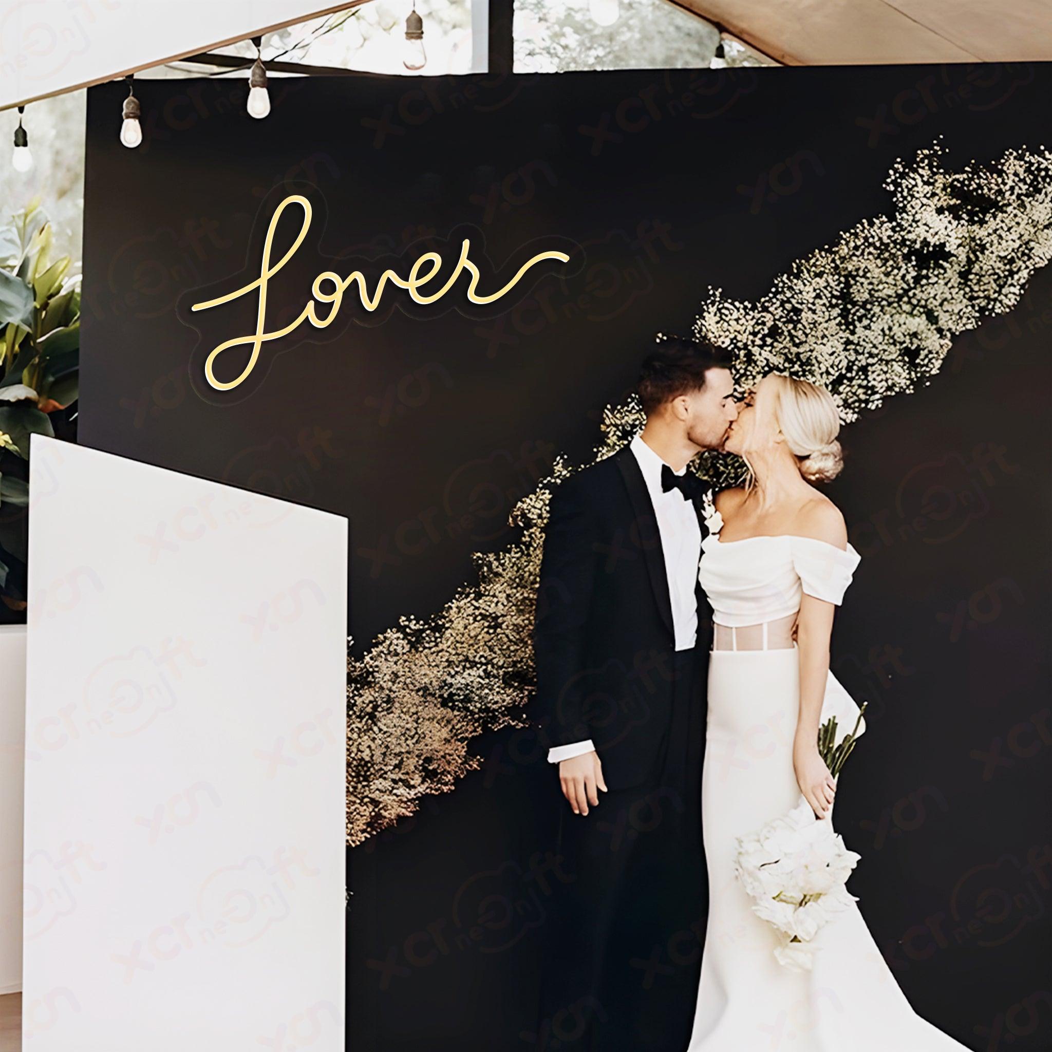 Lover LED Neon Sign Wedding Decor