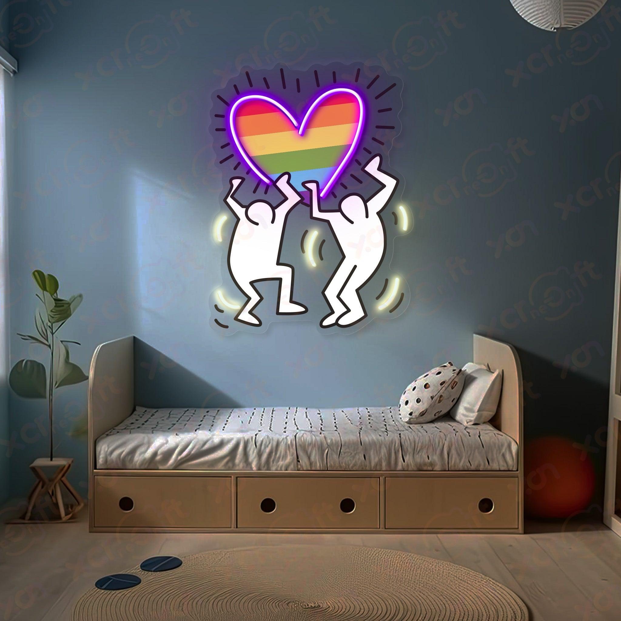 Haring Gay UV Neon Signs