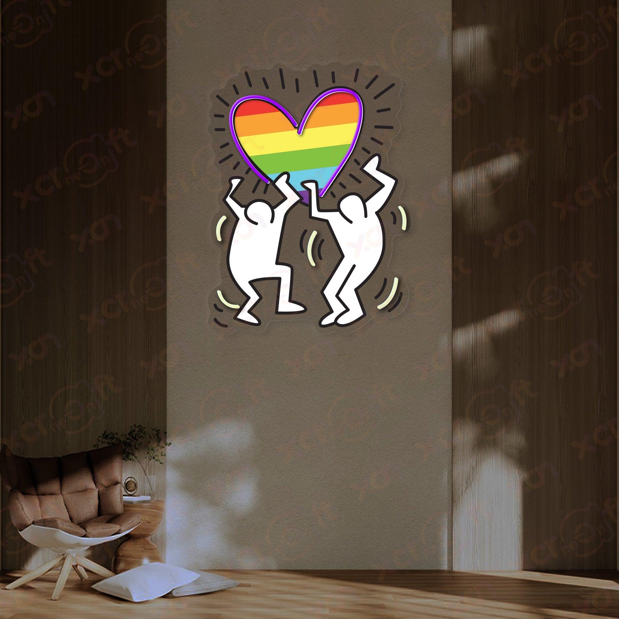 Haring Gay UV Neon Signs