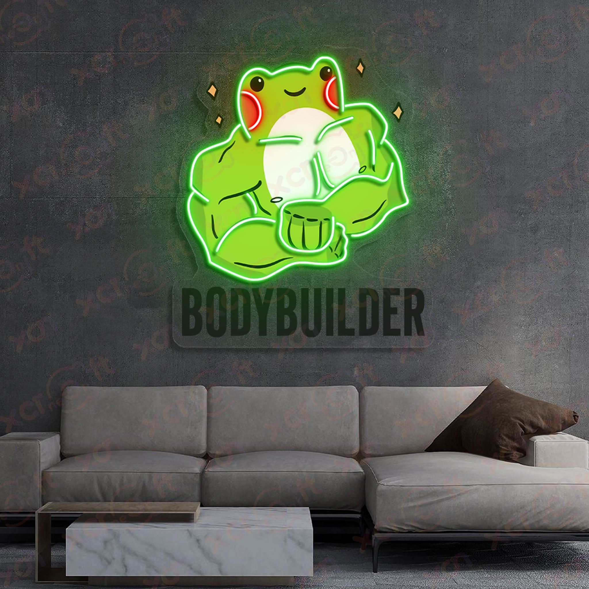 Cute Baby Frog Builder High-quality Neon Signs