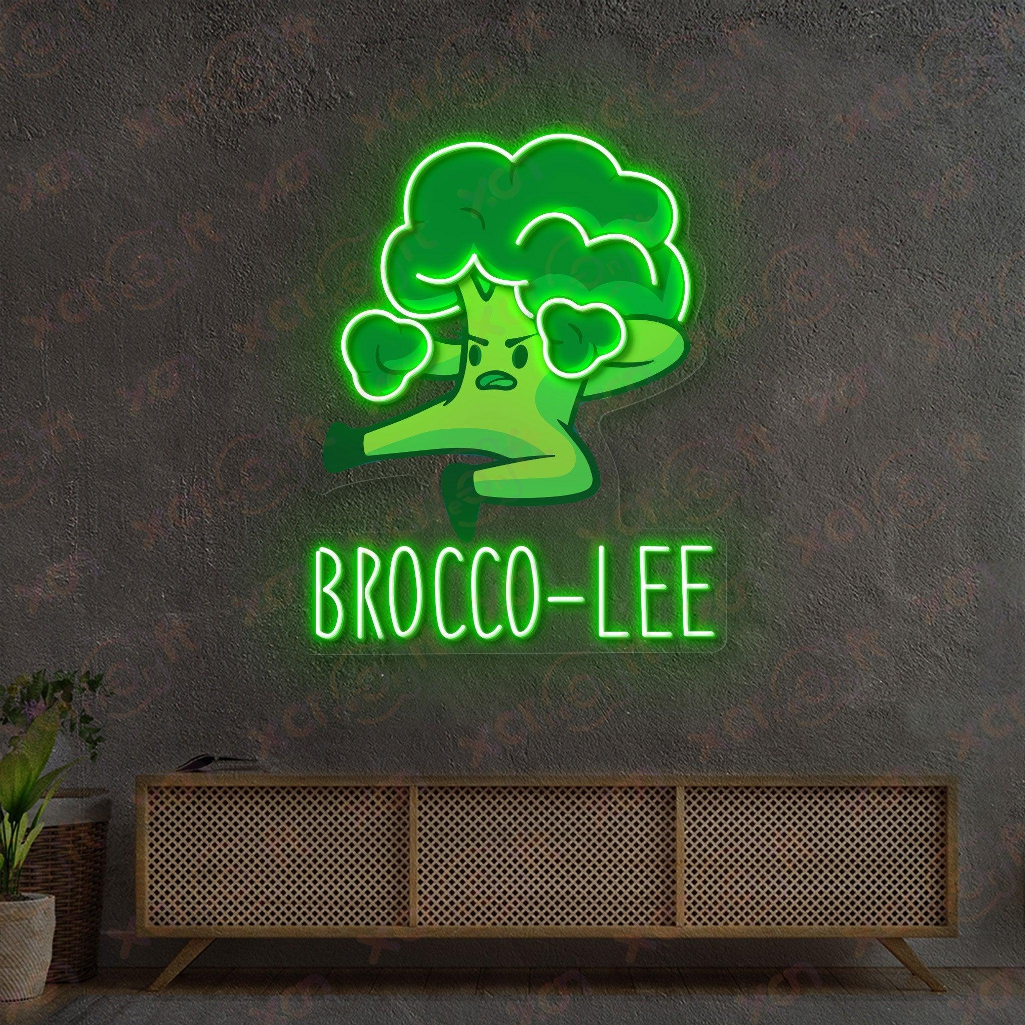 Funny neon sign Brocco-Lee