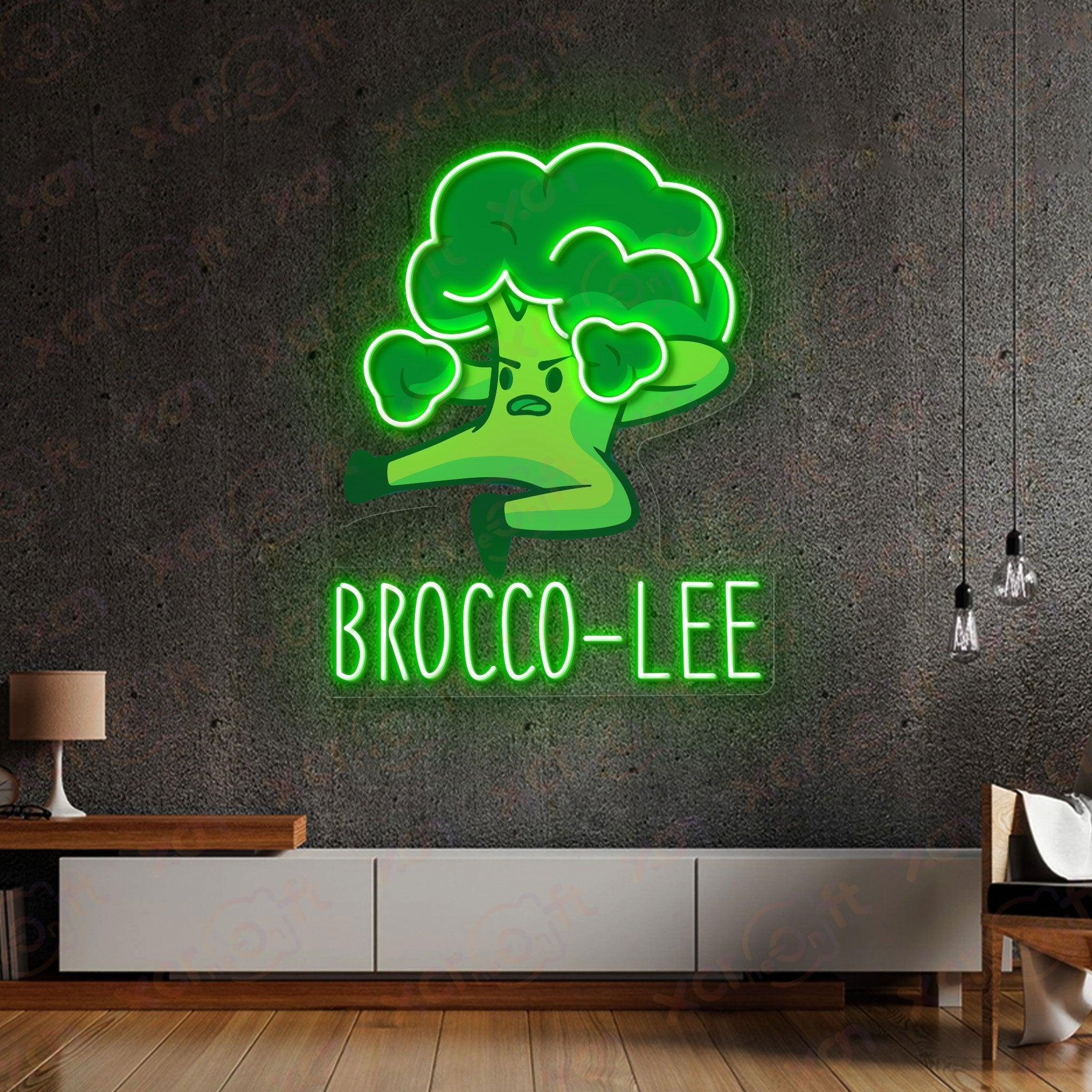 Neon sign Brocco-Lee veggie kung fu