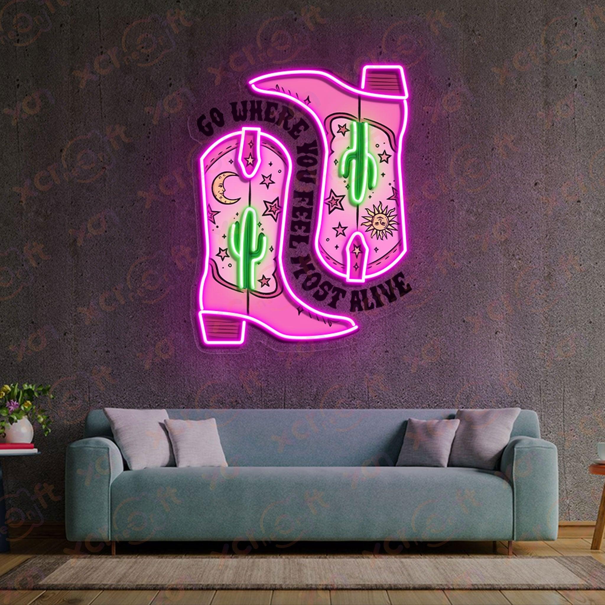 LED neon sign inspirational quote