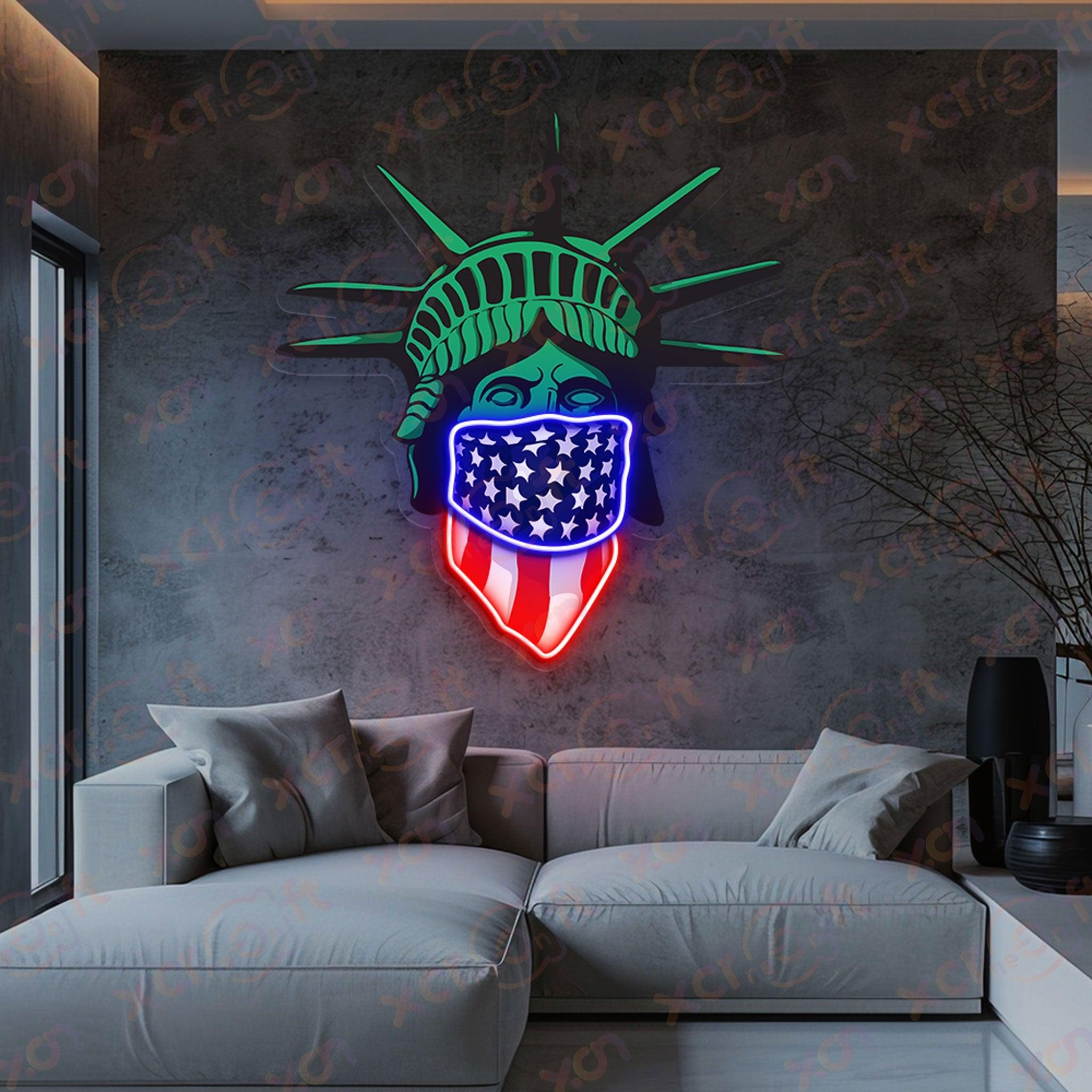 Custom neon sign Statue of Liberty