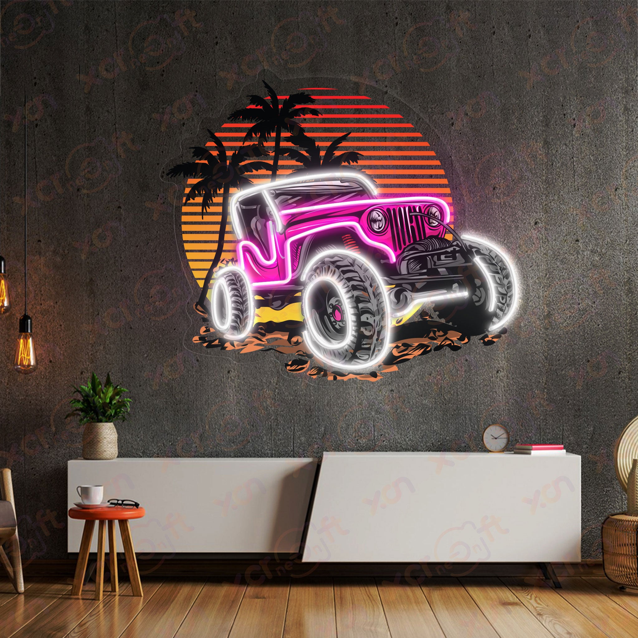 Rock Crawler ExplorerUV Printed Neon Signs Decor Ideas