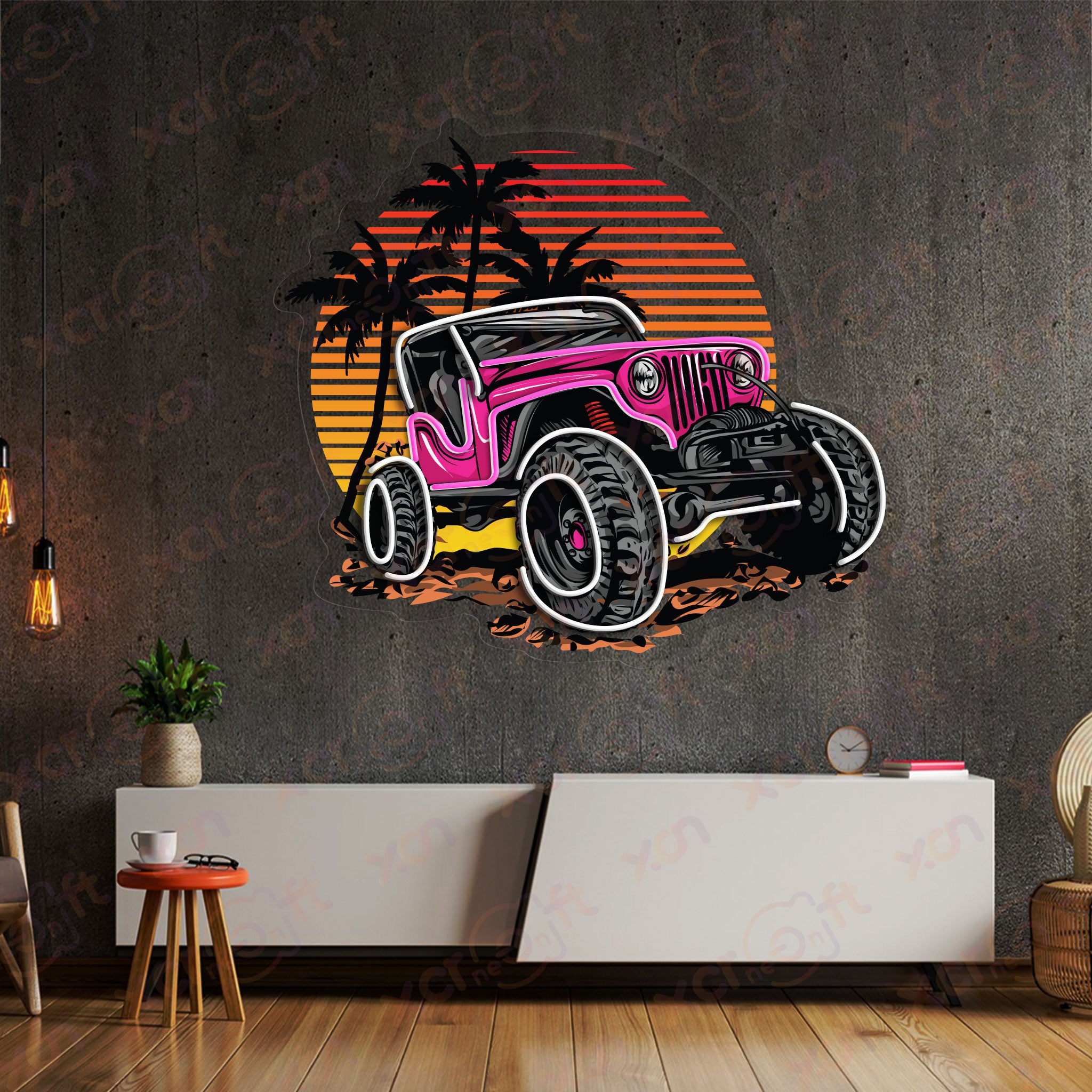 Rock Crawler ExplorerUV Printed Neon Signs Decor Ideas