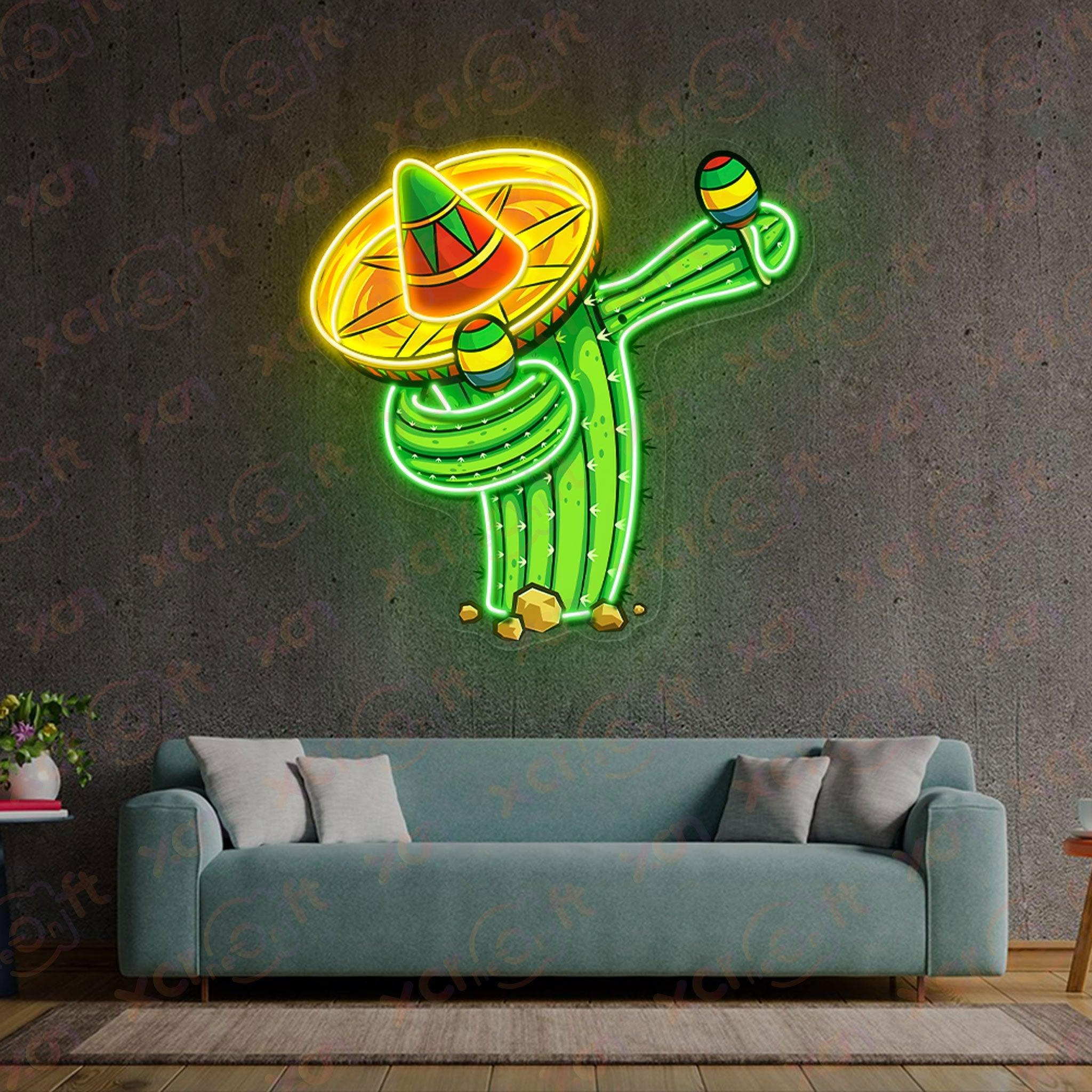 High-quality neon sign, Mexican-themed decor, durable neon light.