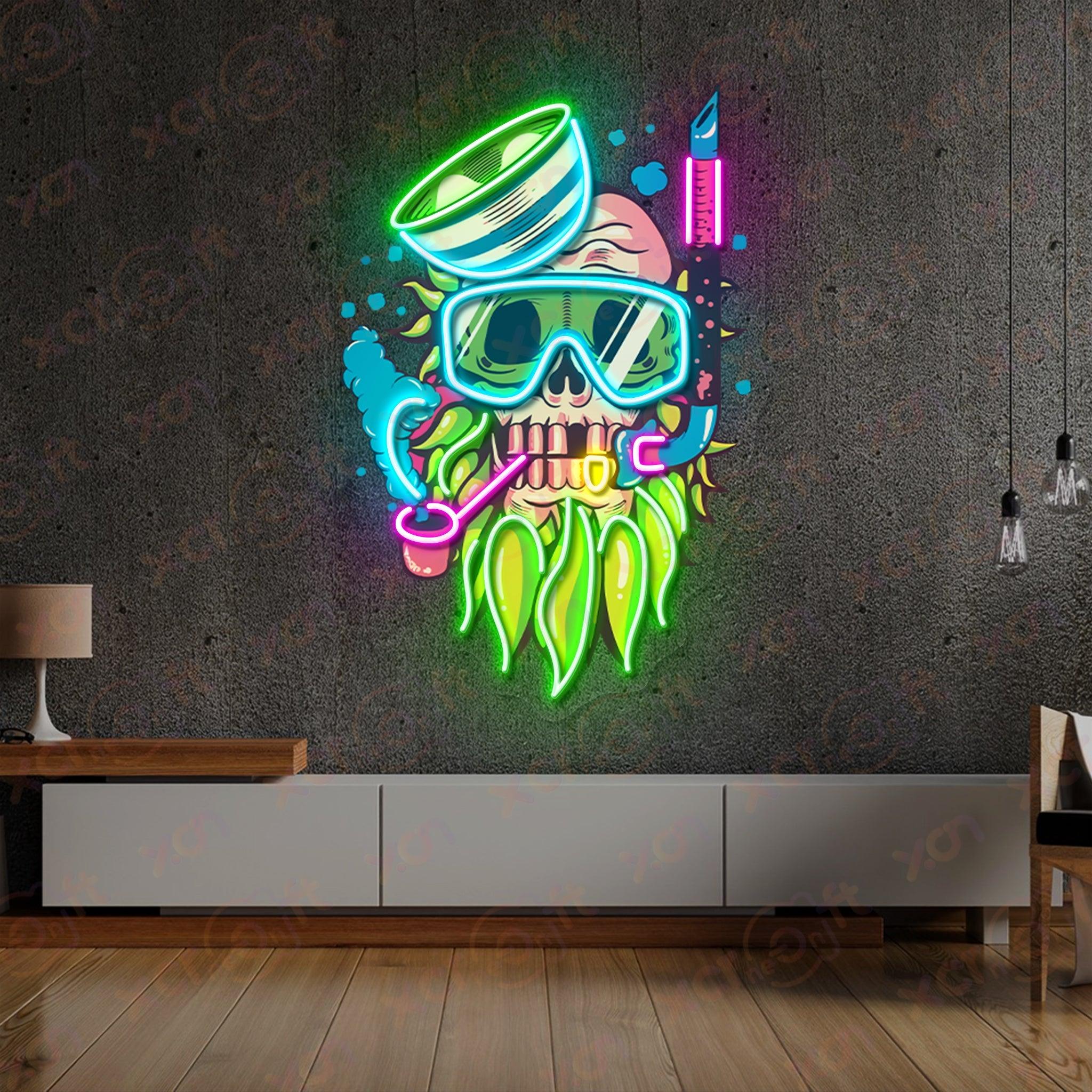 Skull Sailor LED Neon Light