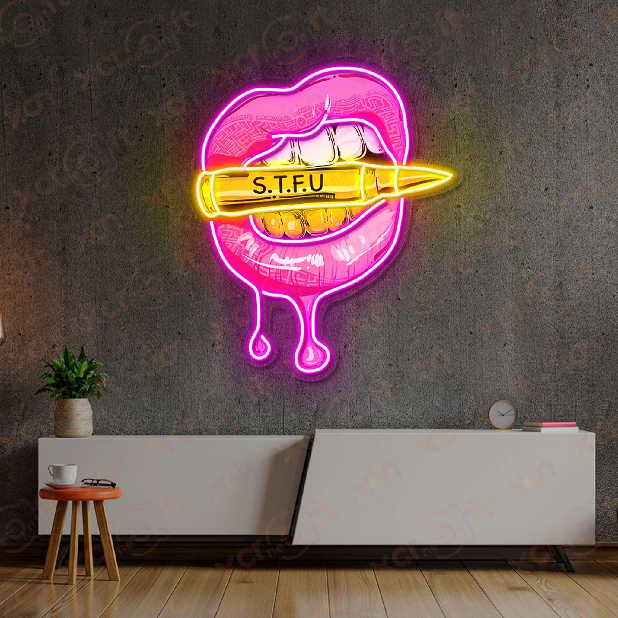 UV printed Neon sign neon wall art