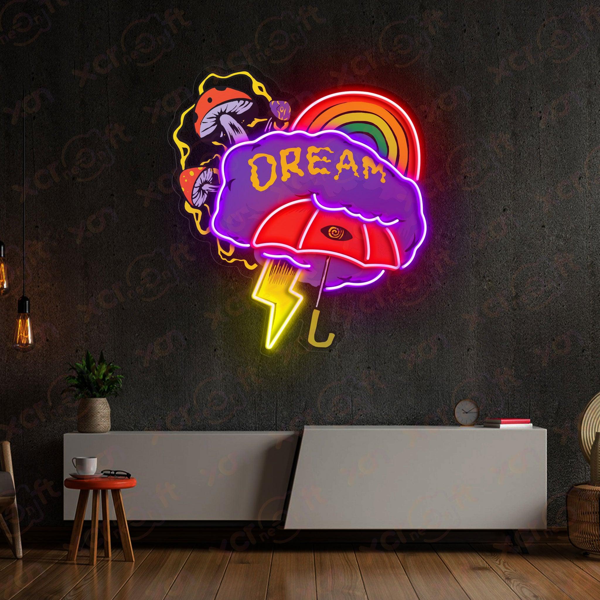 Psychedelic Dream Neon Name Sign With High Quality - XCraft Neon