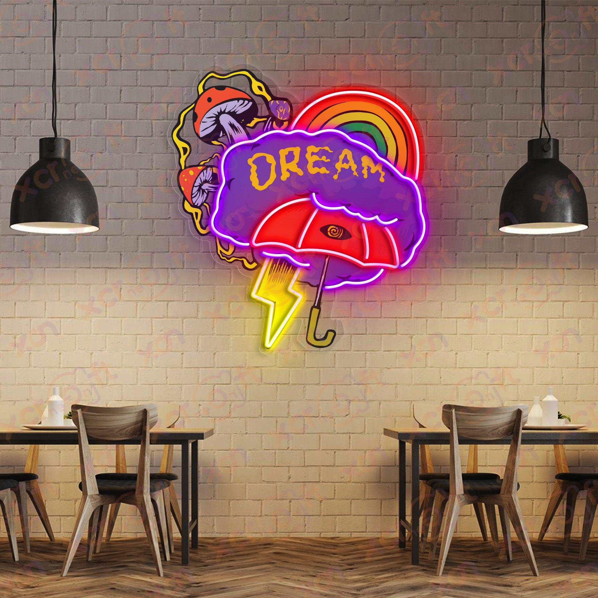 Psychedelic Dream Neon Name Sign With High Quality