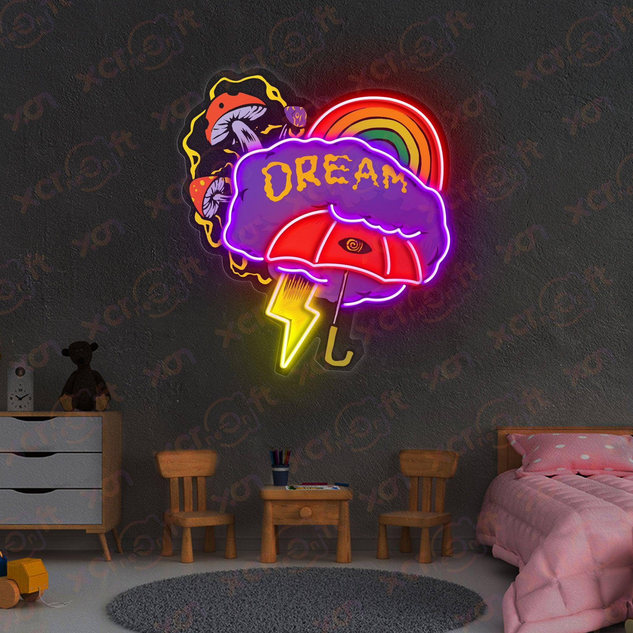 Psychedelic Dream Neon Name Sign With High Quality - XCraft Neon