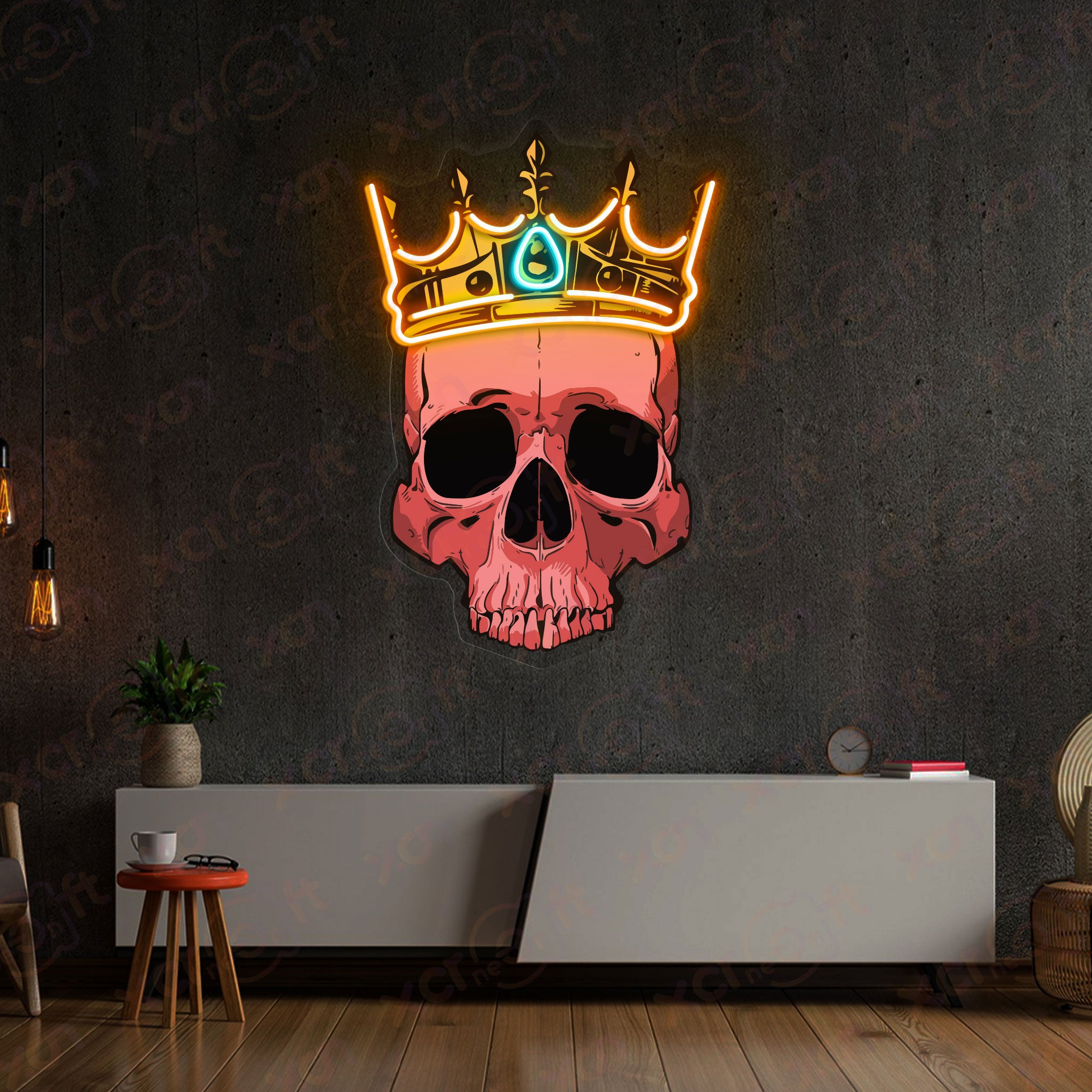 Skull Crown Custom LED Neon