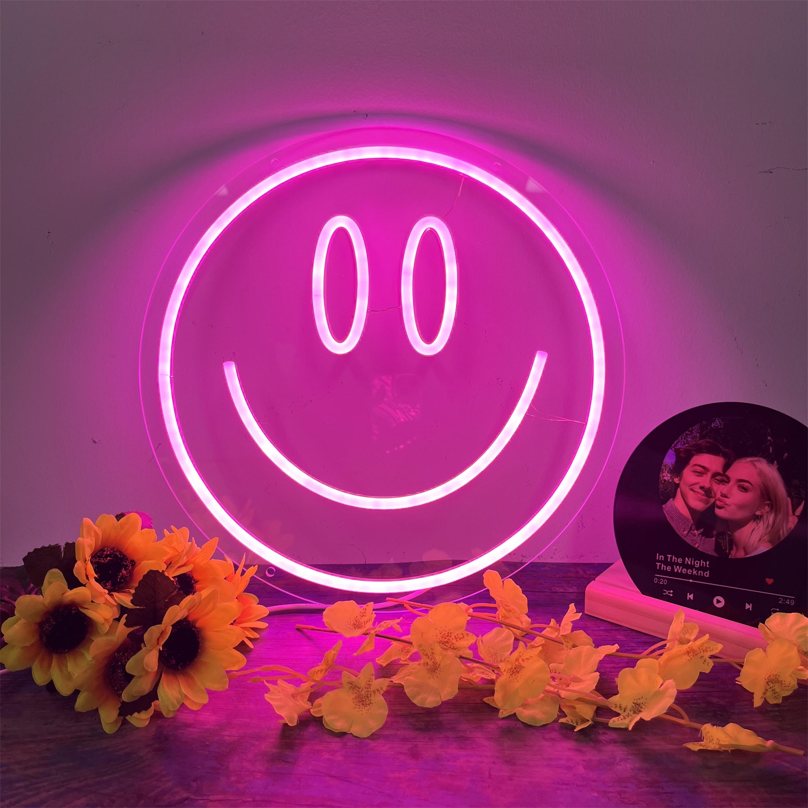 Classic Smiley Face Neon Sign