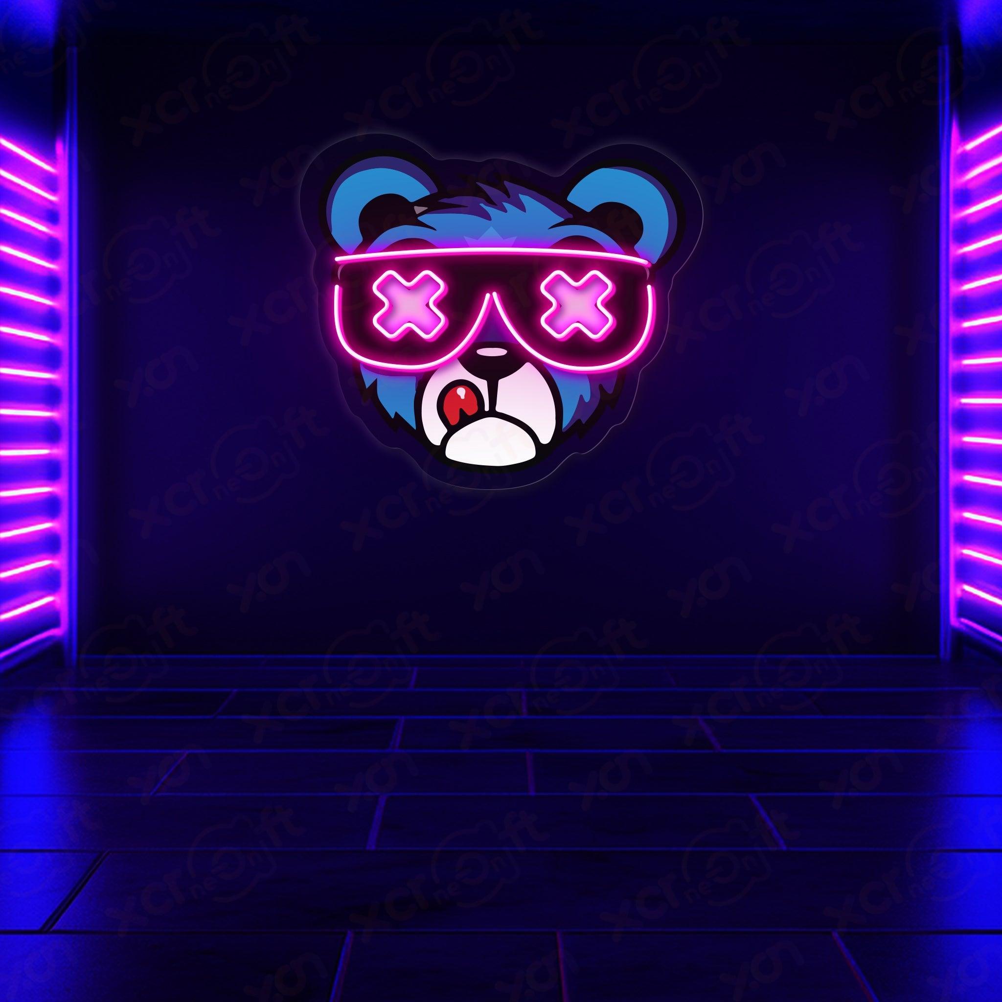 Dope Bear II UV Printed LED Neon Sign