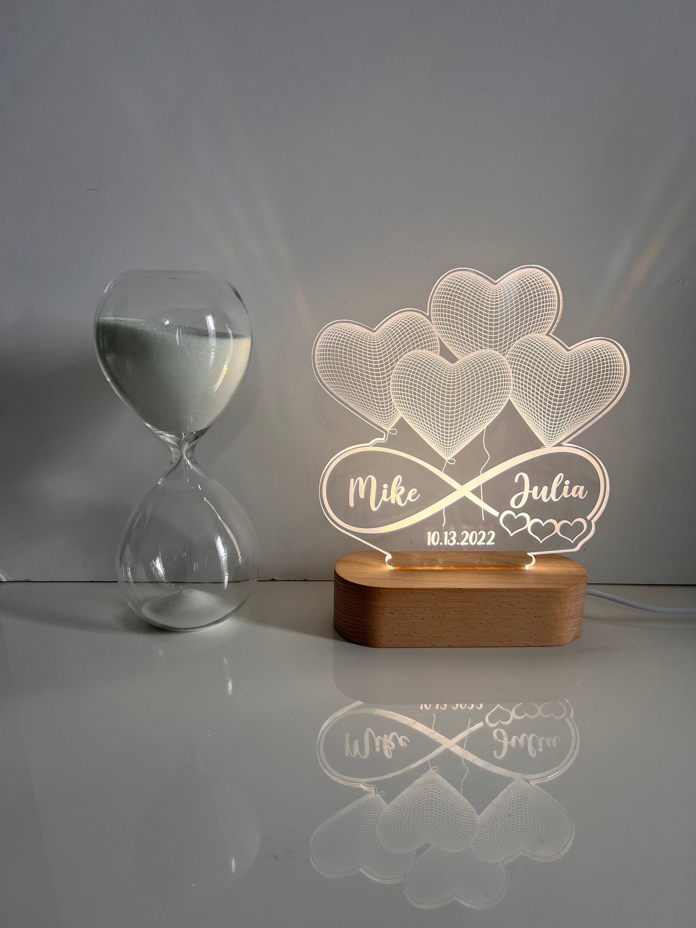 Personalized 3D Illusion LED Lamp