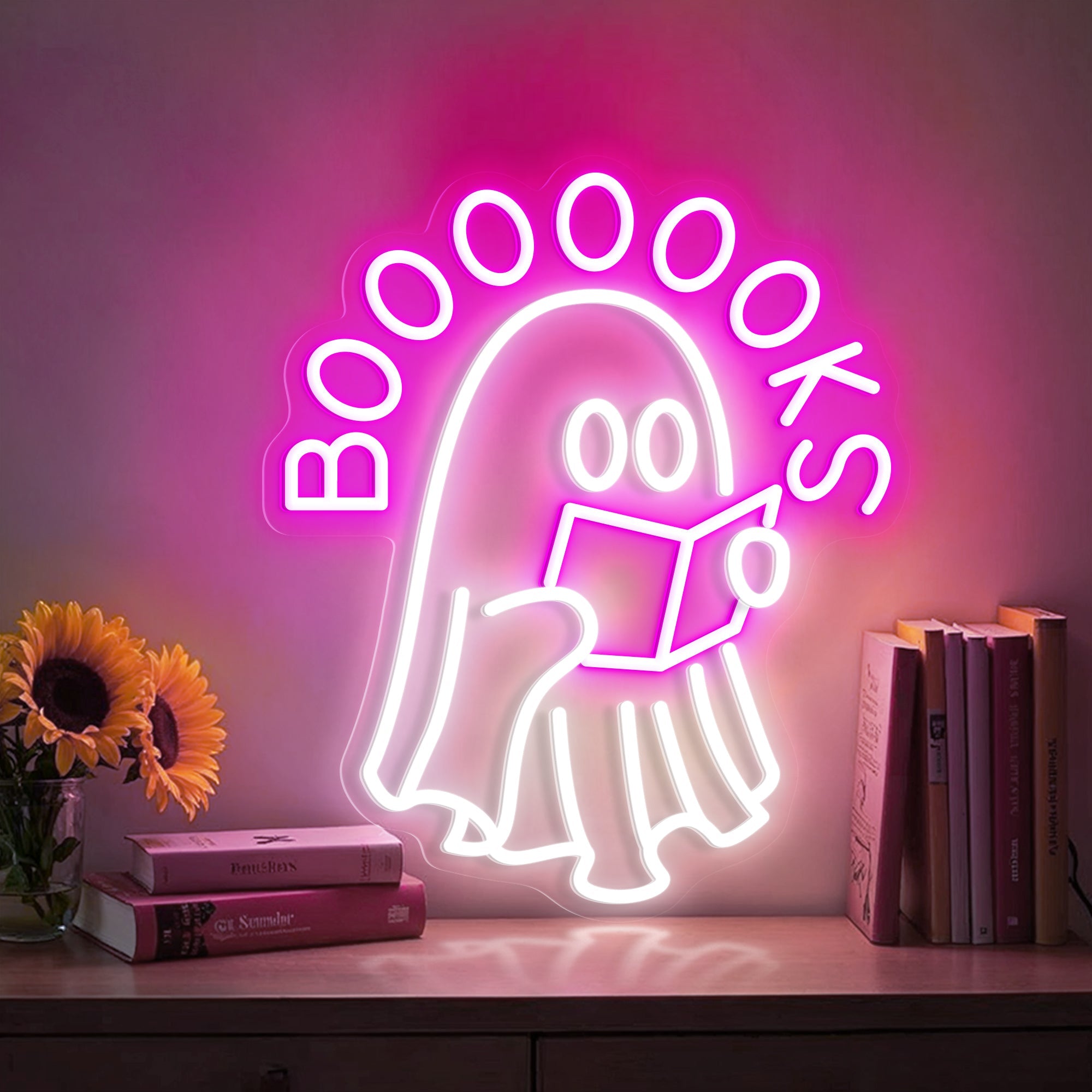 Boooks Neon Sign