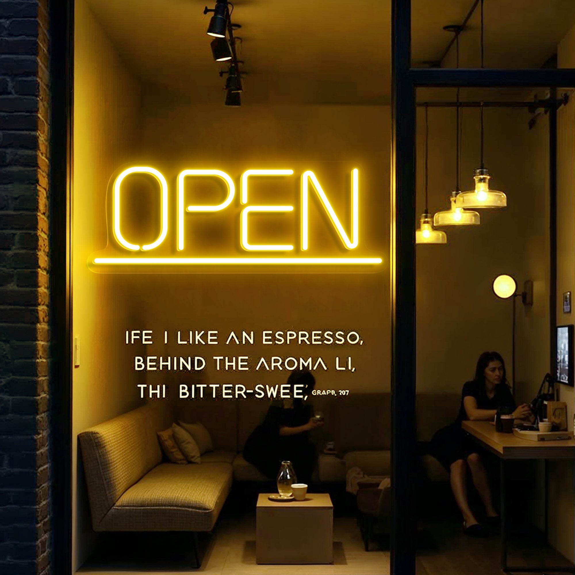 Open Neon Sign