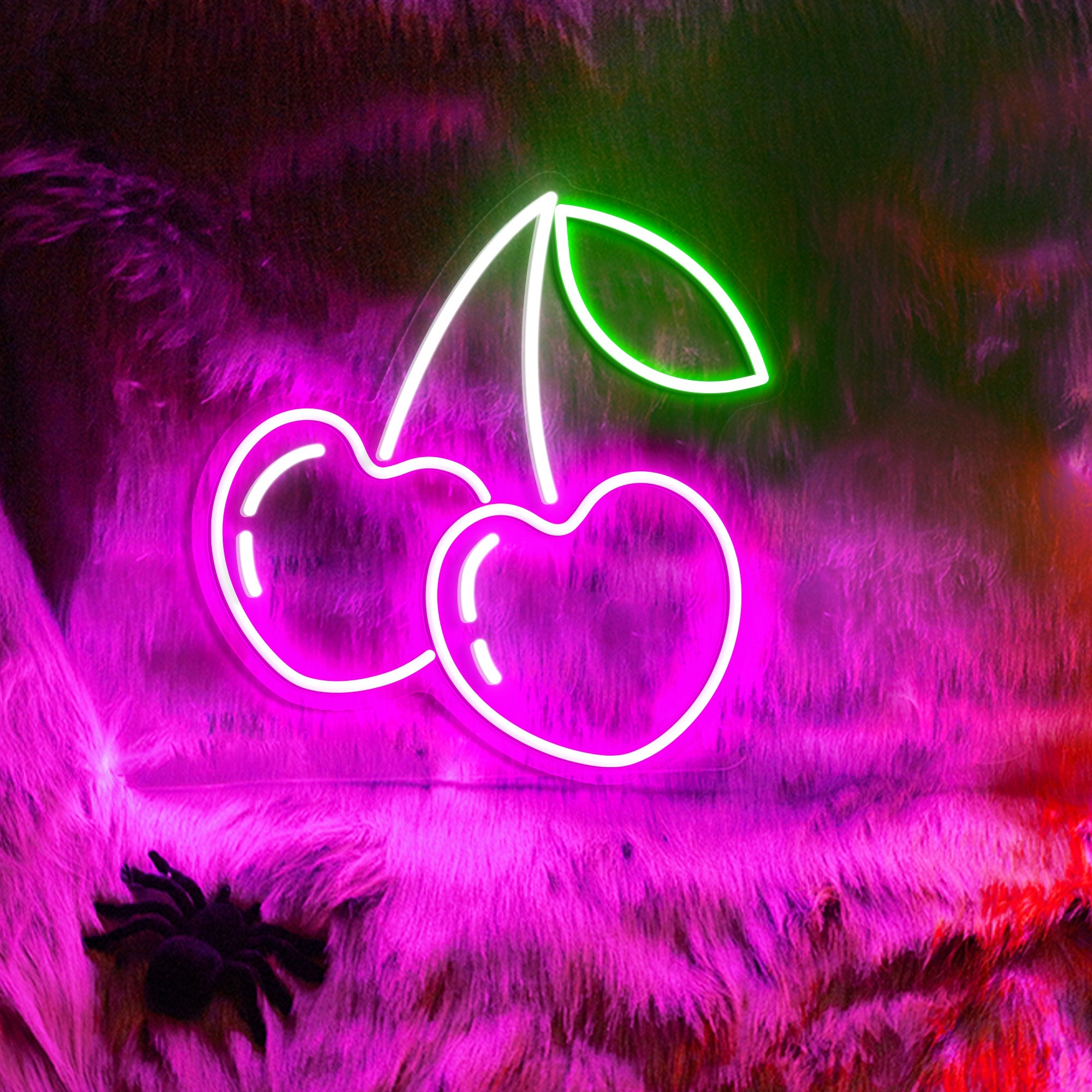 Cherry Heart Neon Sign