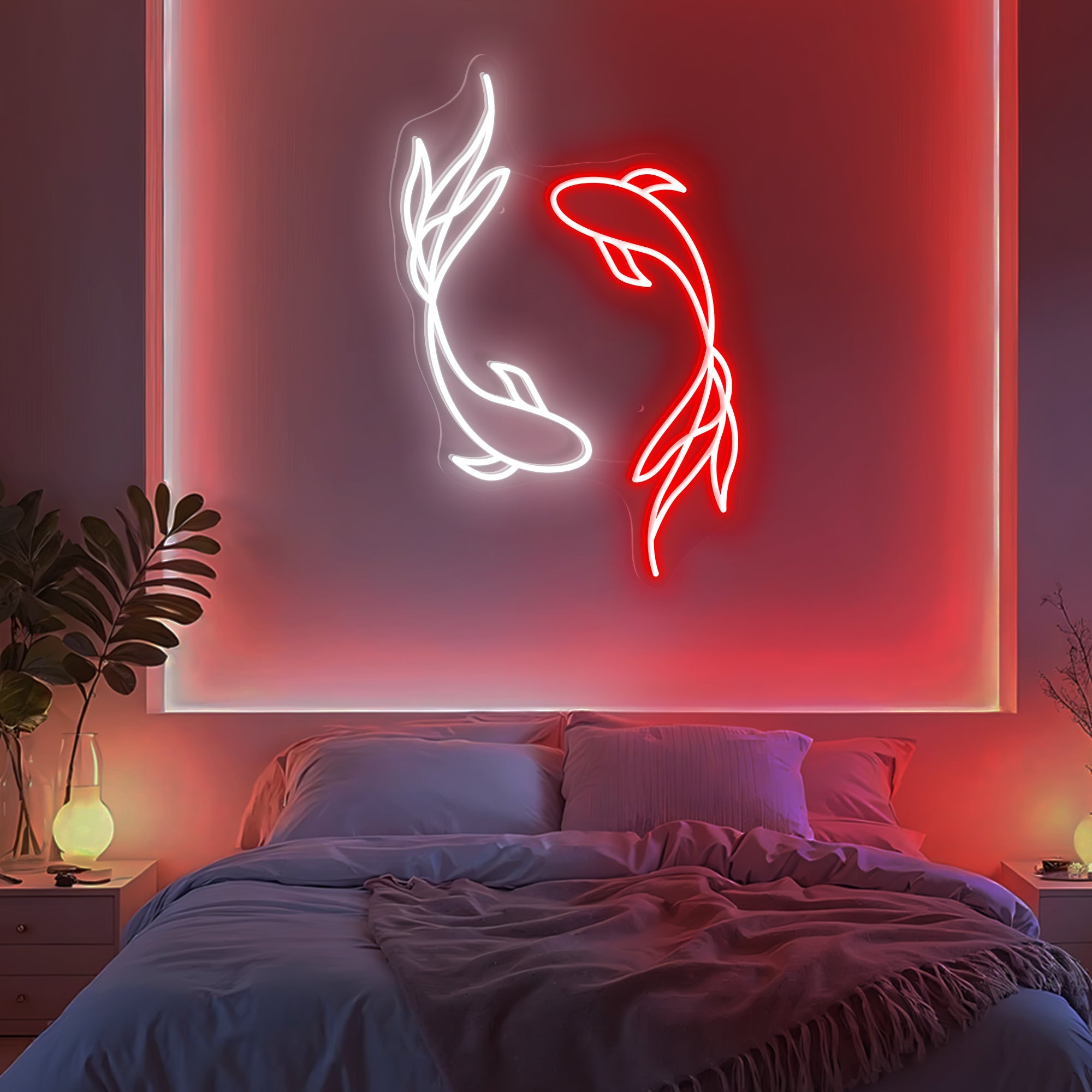 Couple Fish Neon Sign