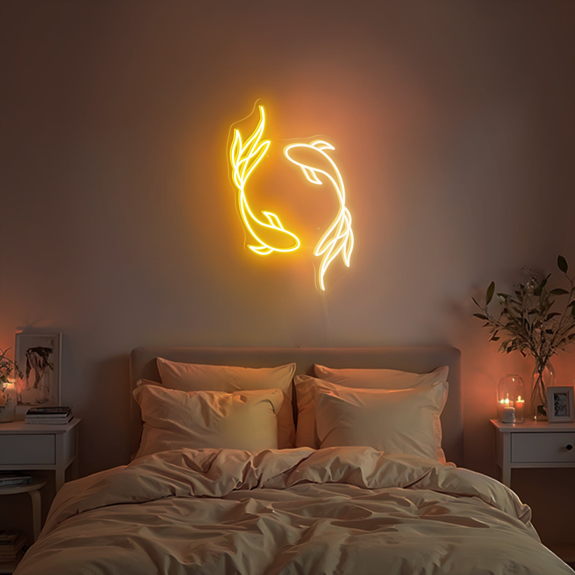 Couple Fish Neon Sign