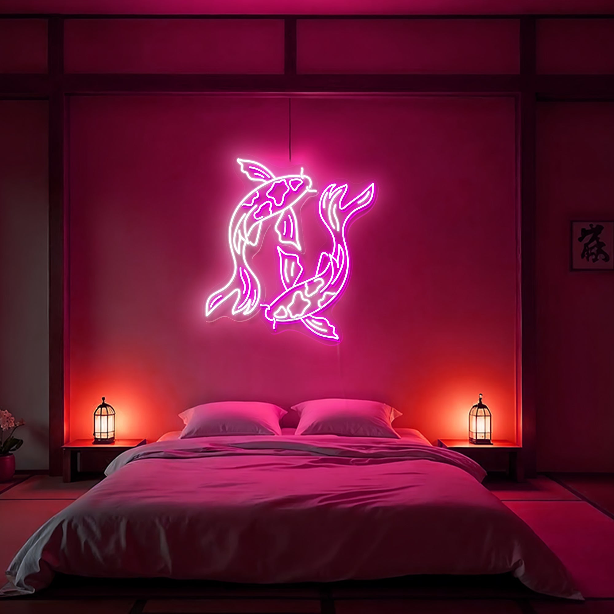 Yin Yang Koi Fish Neon Sign