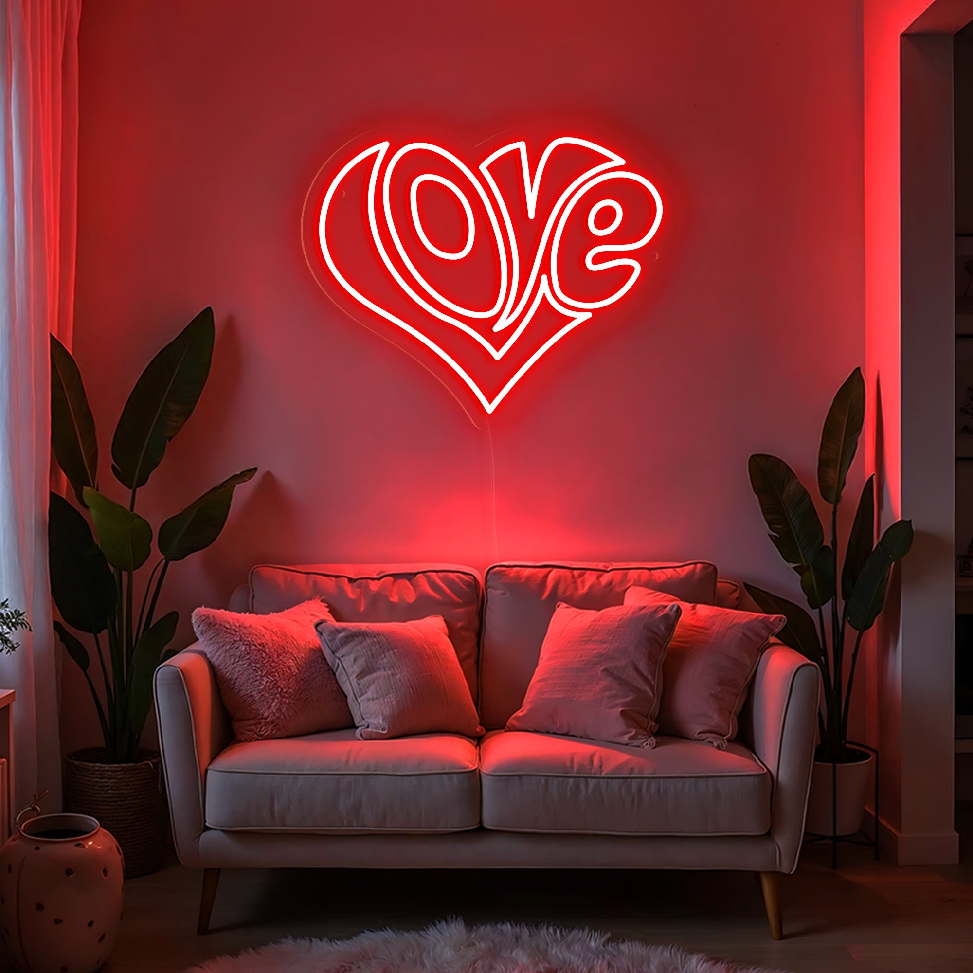 Love in Heart Neon Sign