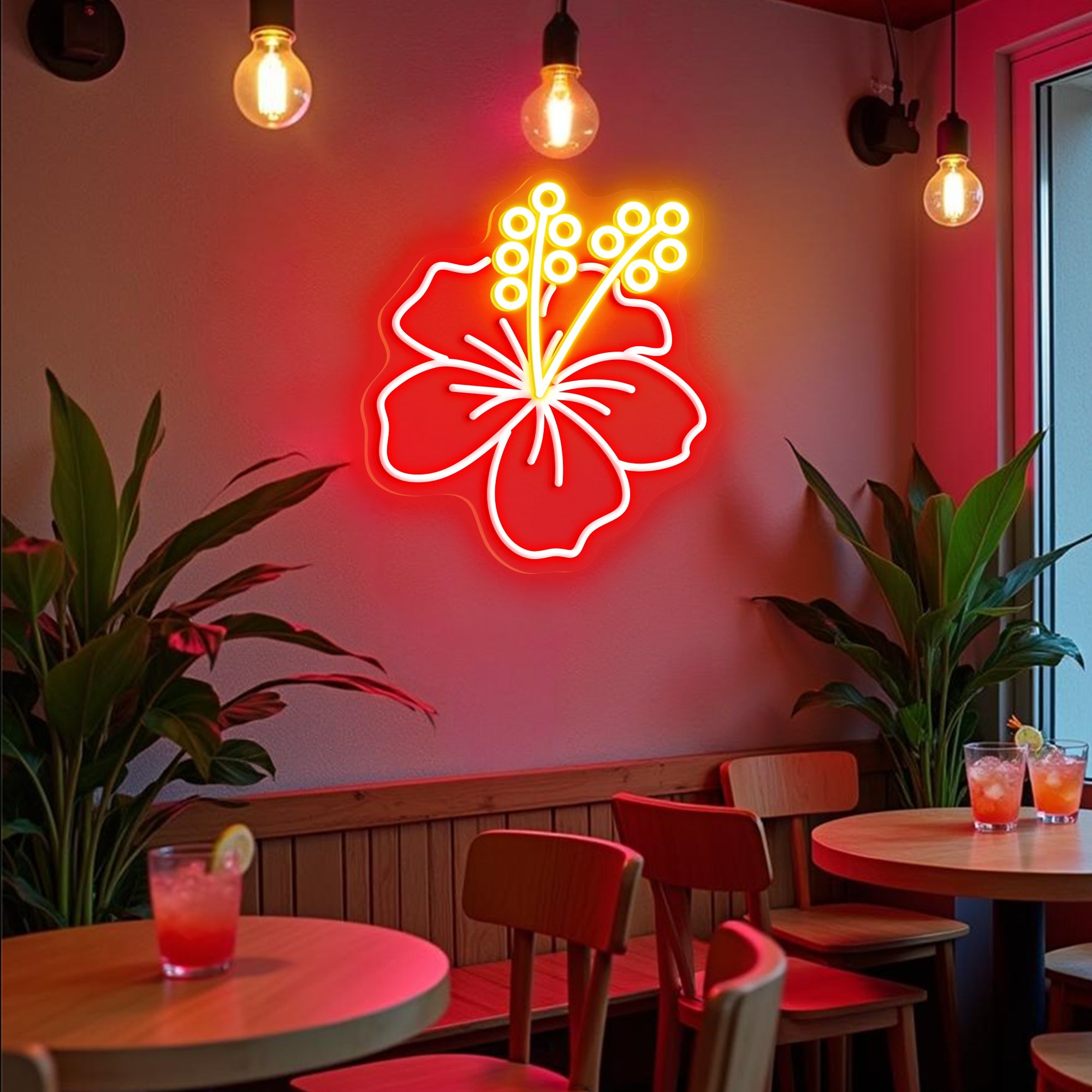 Hibiscus Neon Sign