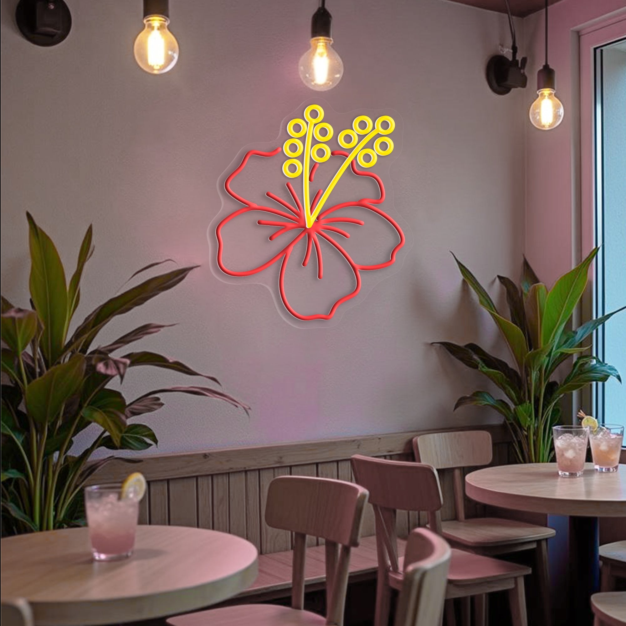 Hibiscus Neon Sign