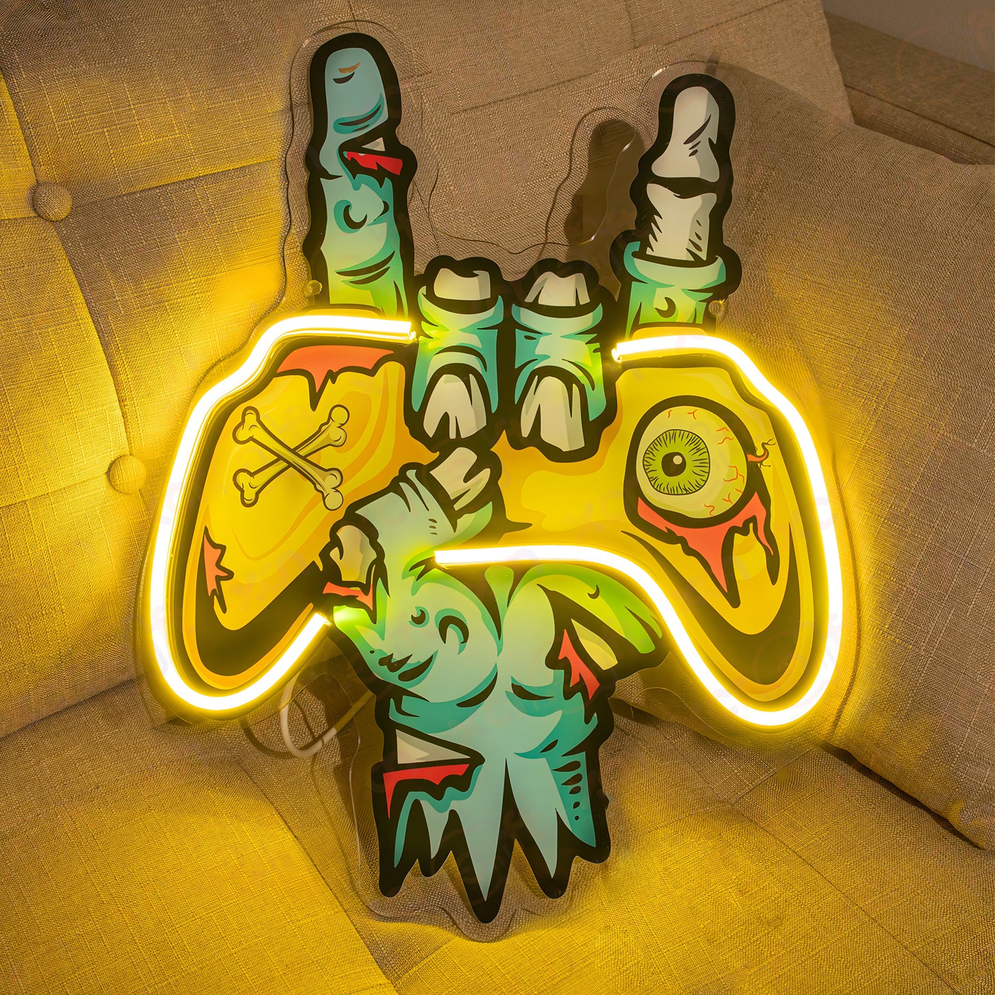 Zombie Controller Custom LED Neon