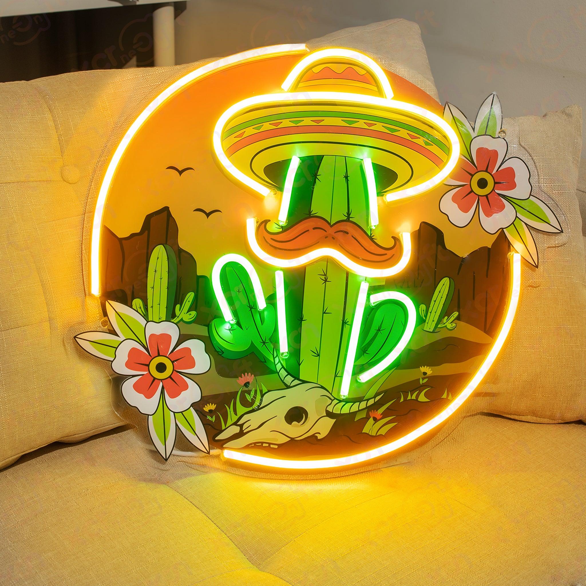 Cactus Mexican LED Neon Sign