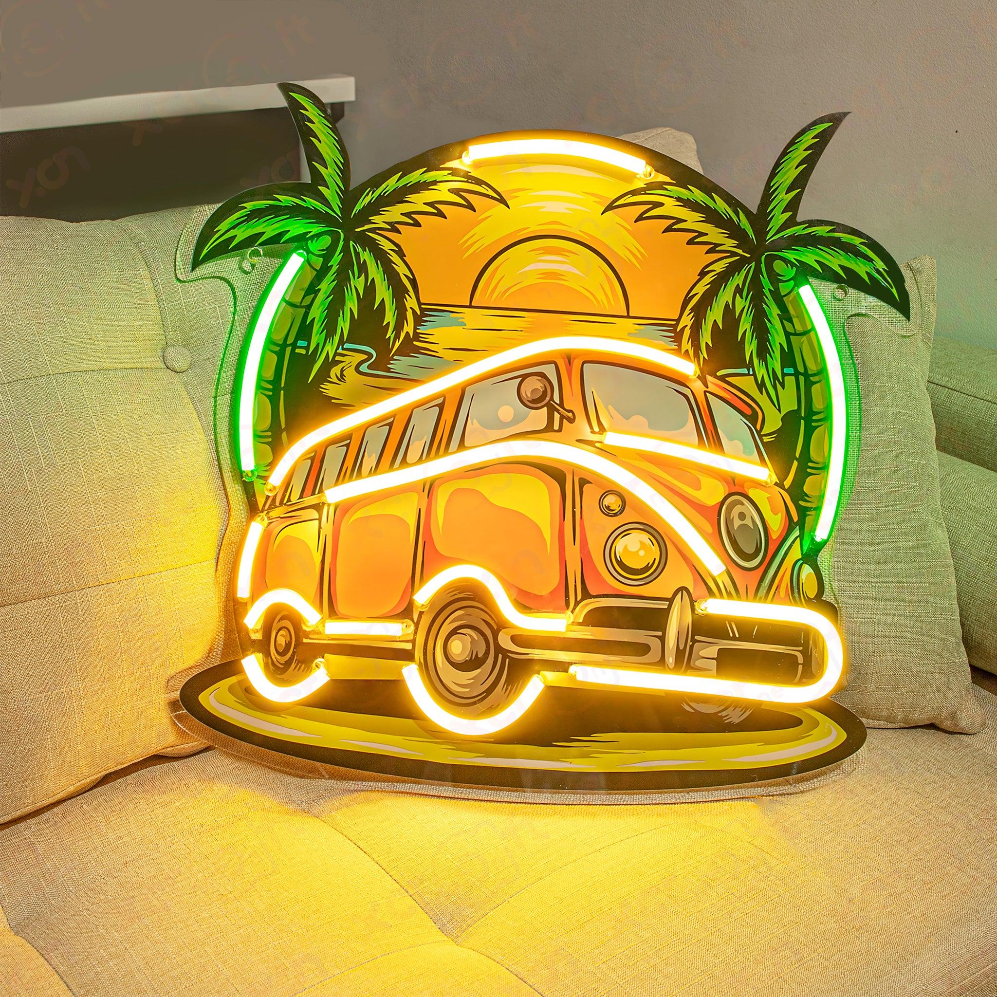 Beach Car Durable Neon Light