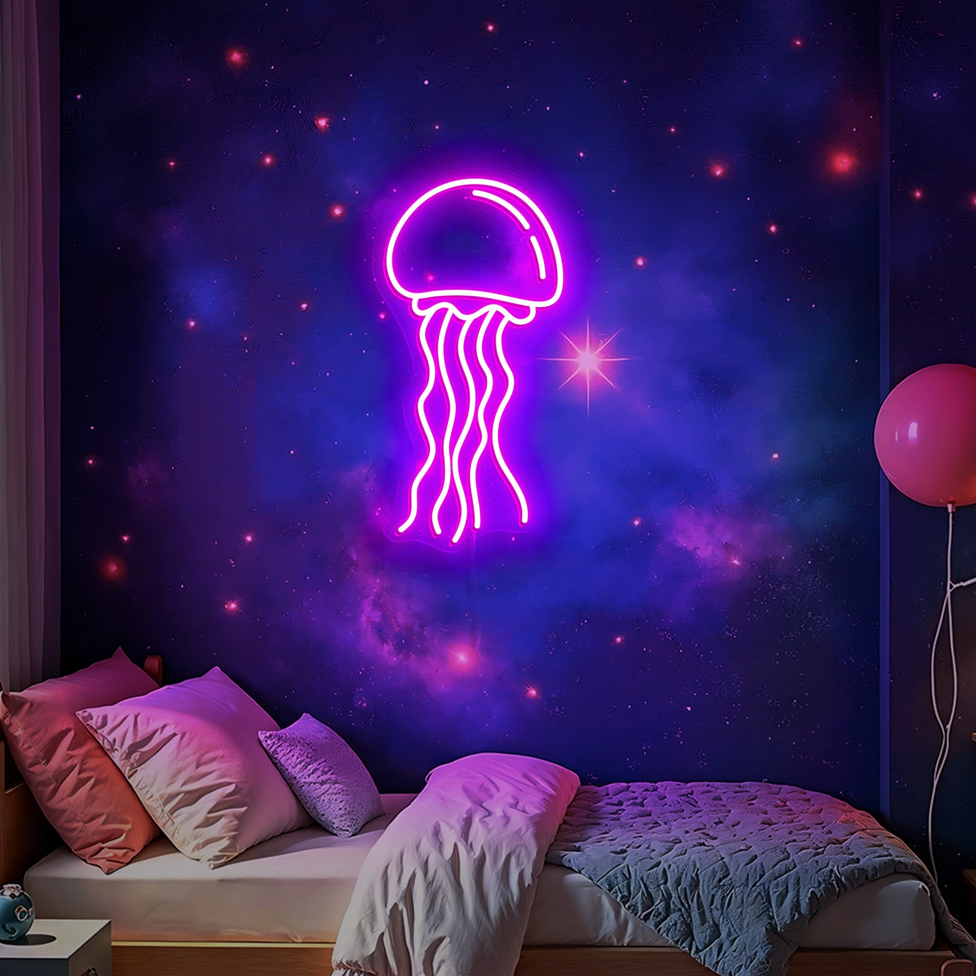 Jellyfish Neon Sign