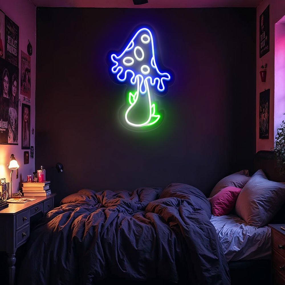 Cute Mushroom Neon Sign