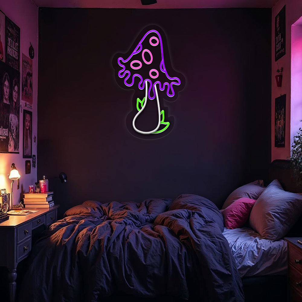 Cute Mushroom Neon Sign