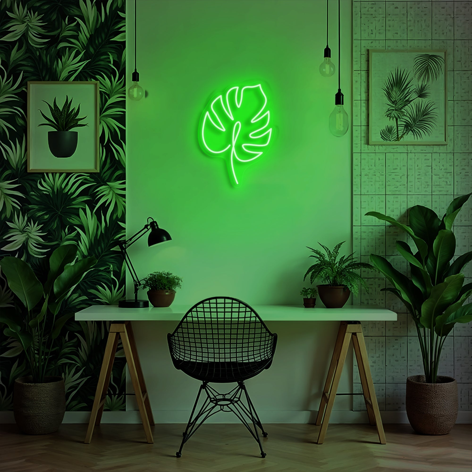 Monstera Leaf Neon Sign