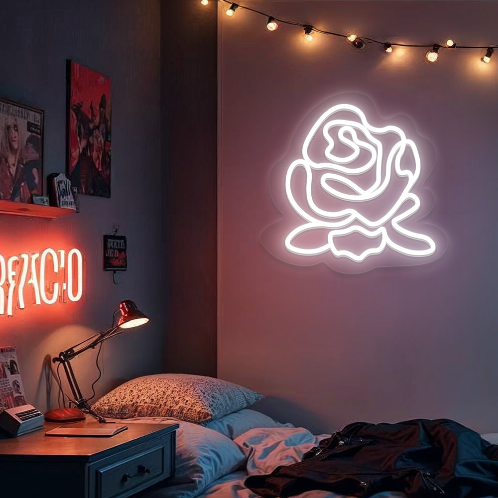 Red Rose LED Neon Sign