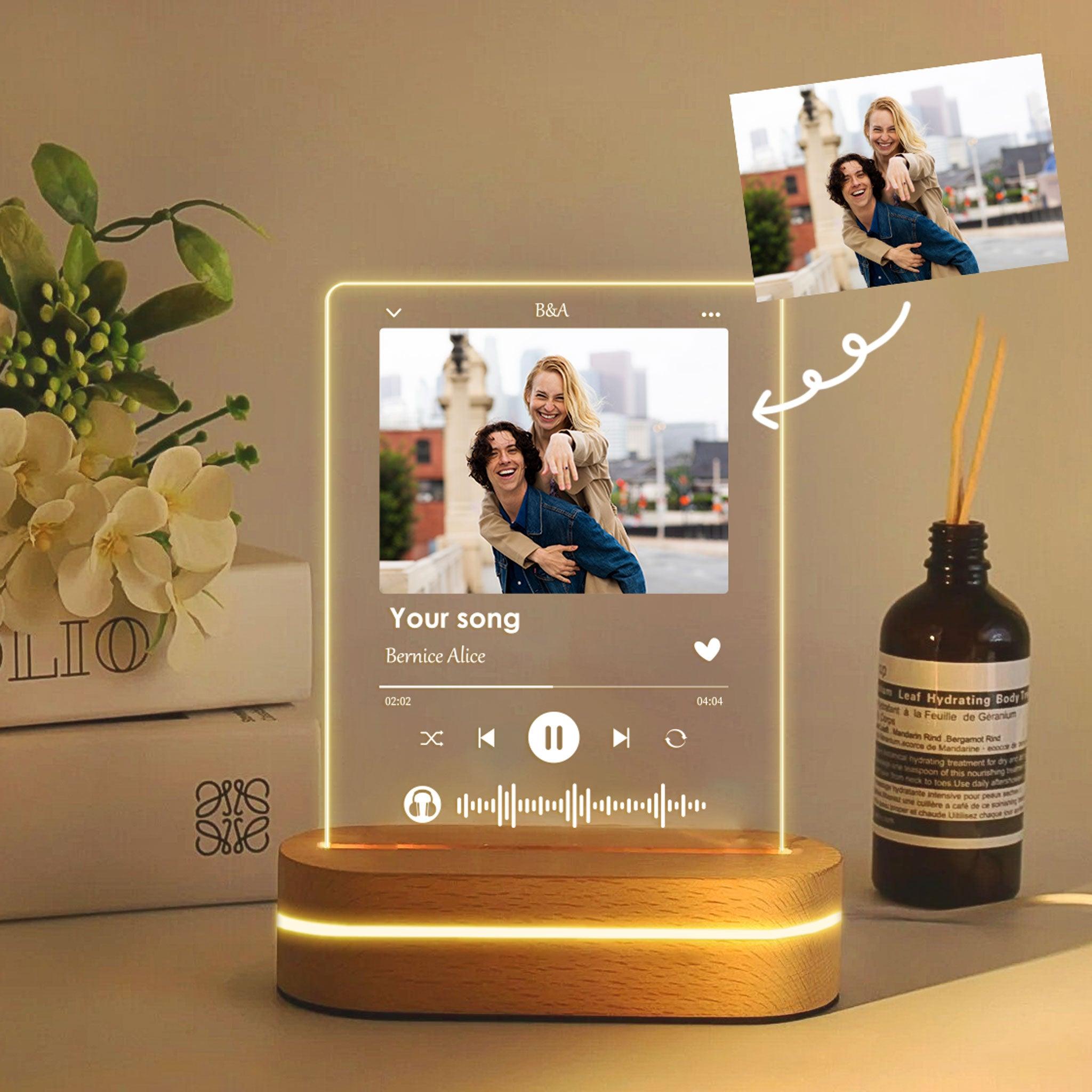 Personalized Photo & Music Printed Led Table Lamp - XCraft Neon