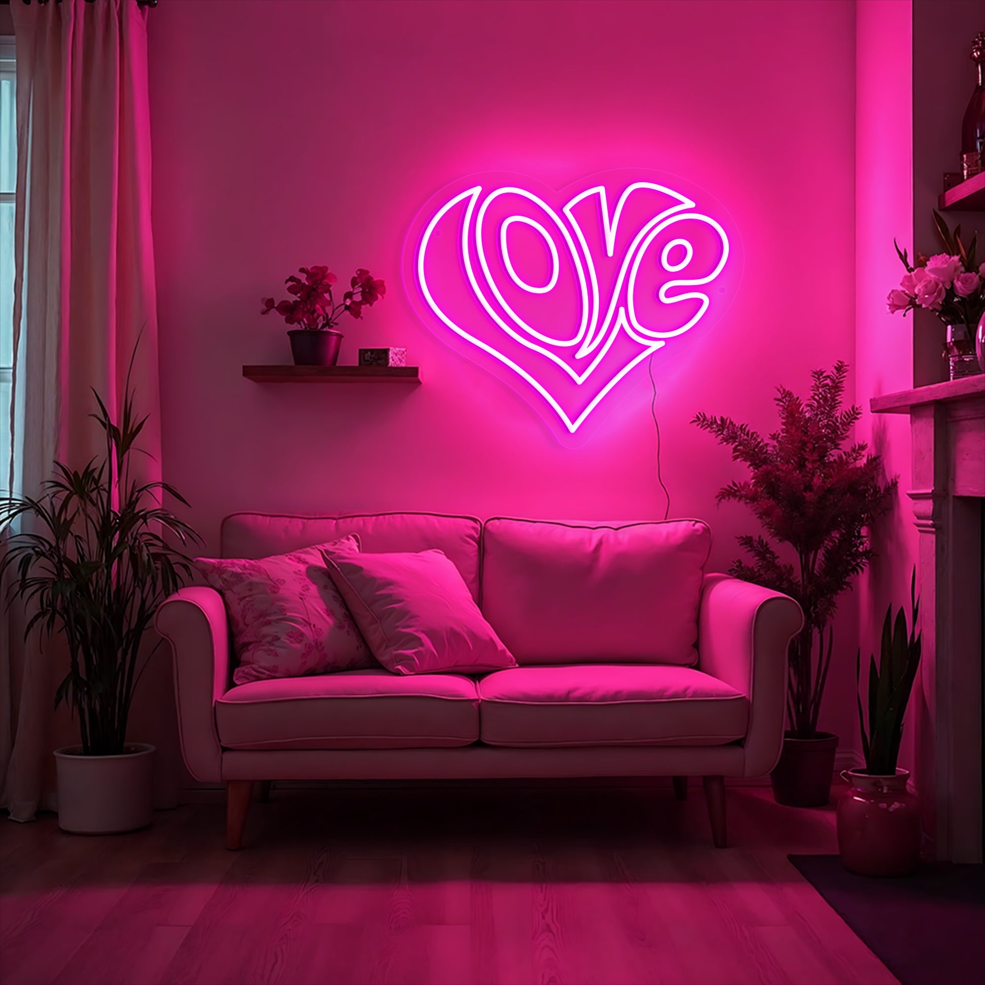 Love in Heart Neon Sign