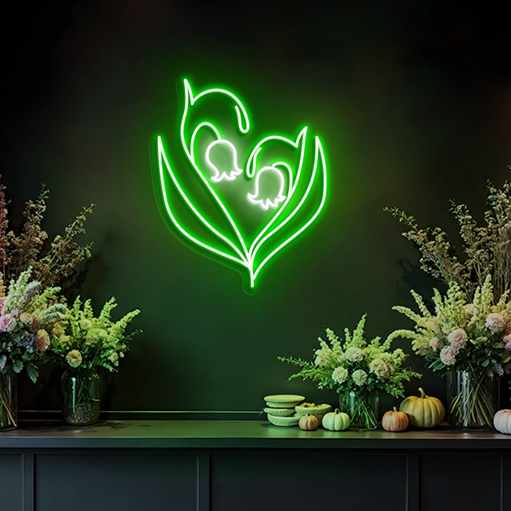 Lily of the Valley Neon Sign