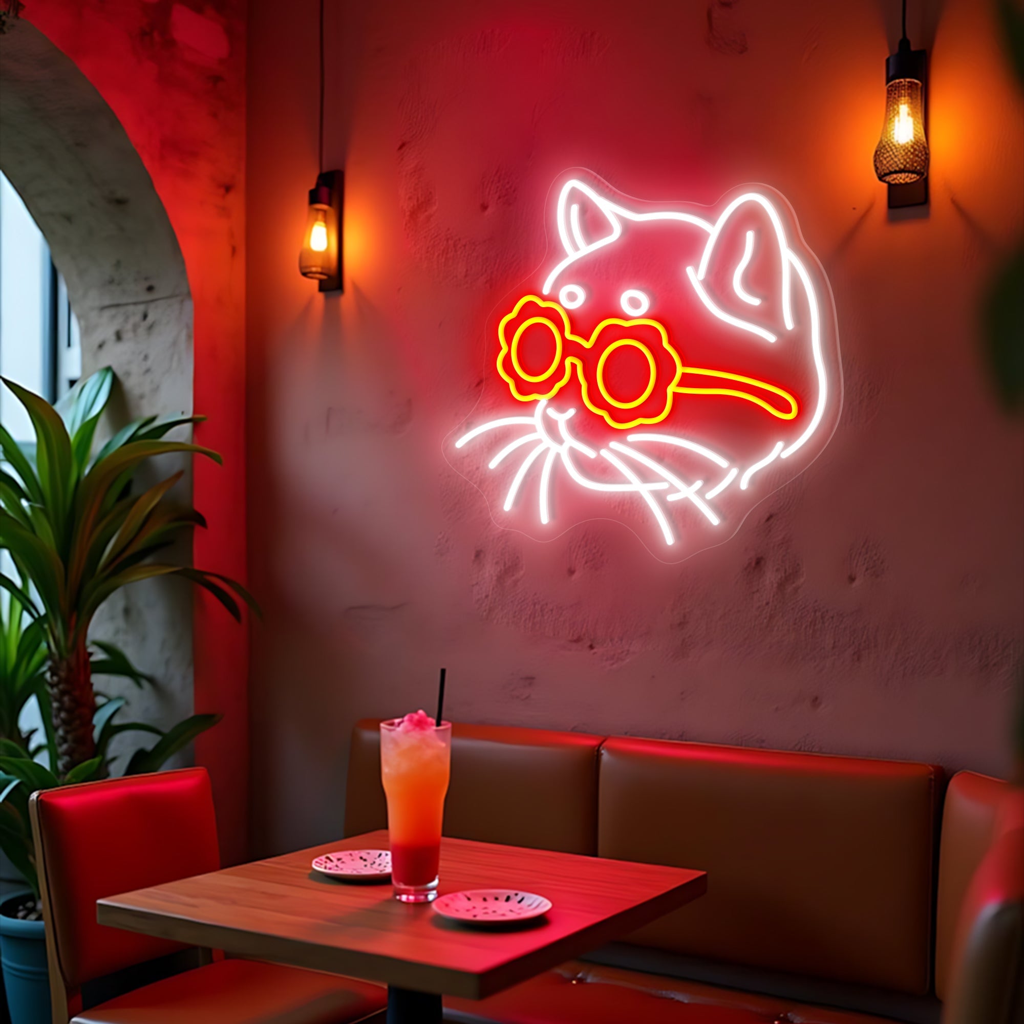 Cool Cat Neon Sign